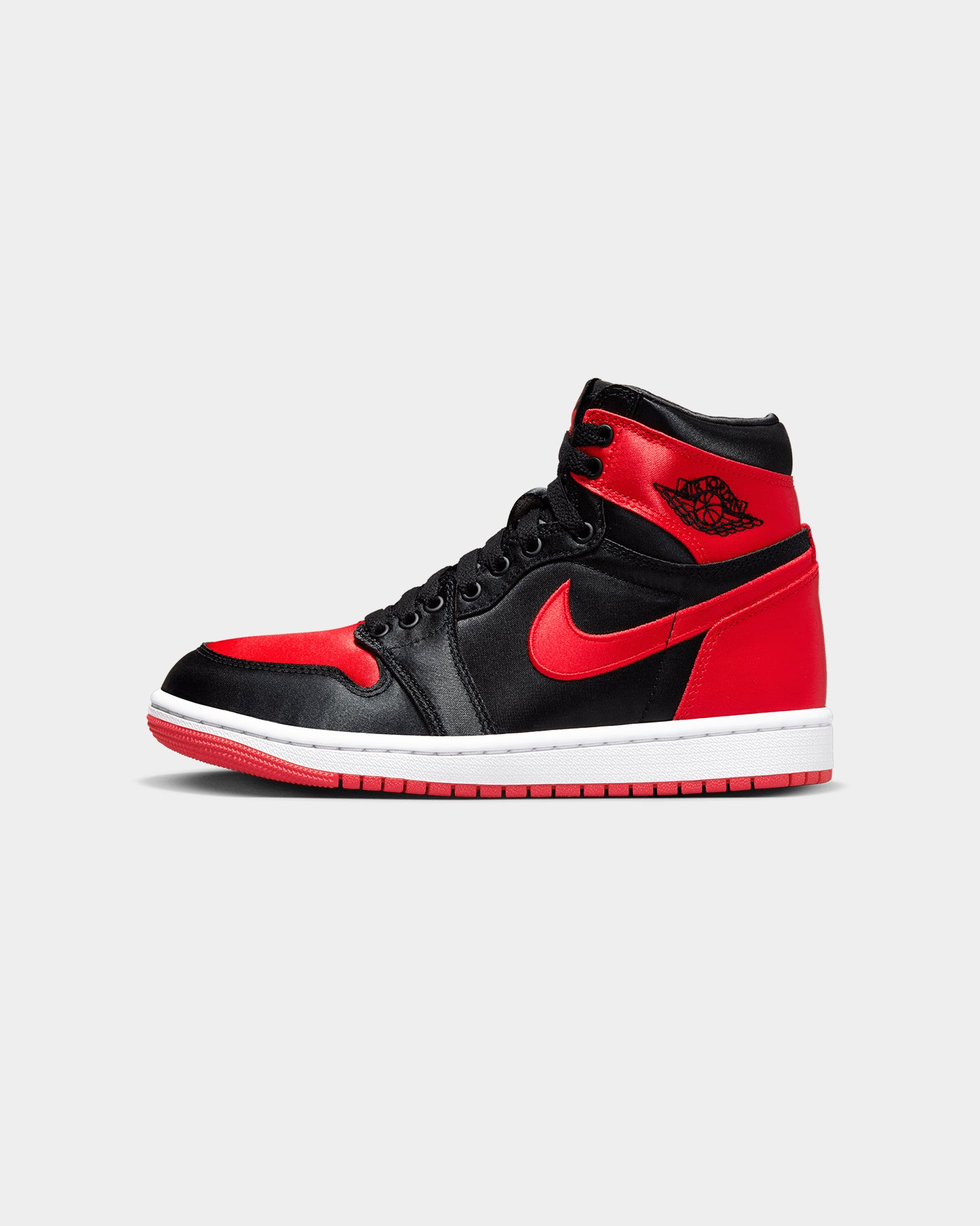 Jordan Women's Air Jordan 1 Retro High OG Satin Bred Black/University Red、mySite、zt4zffjzw
