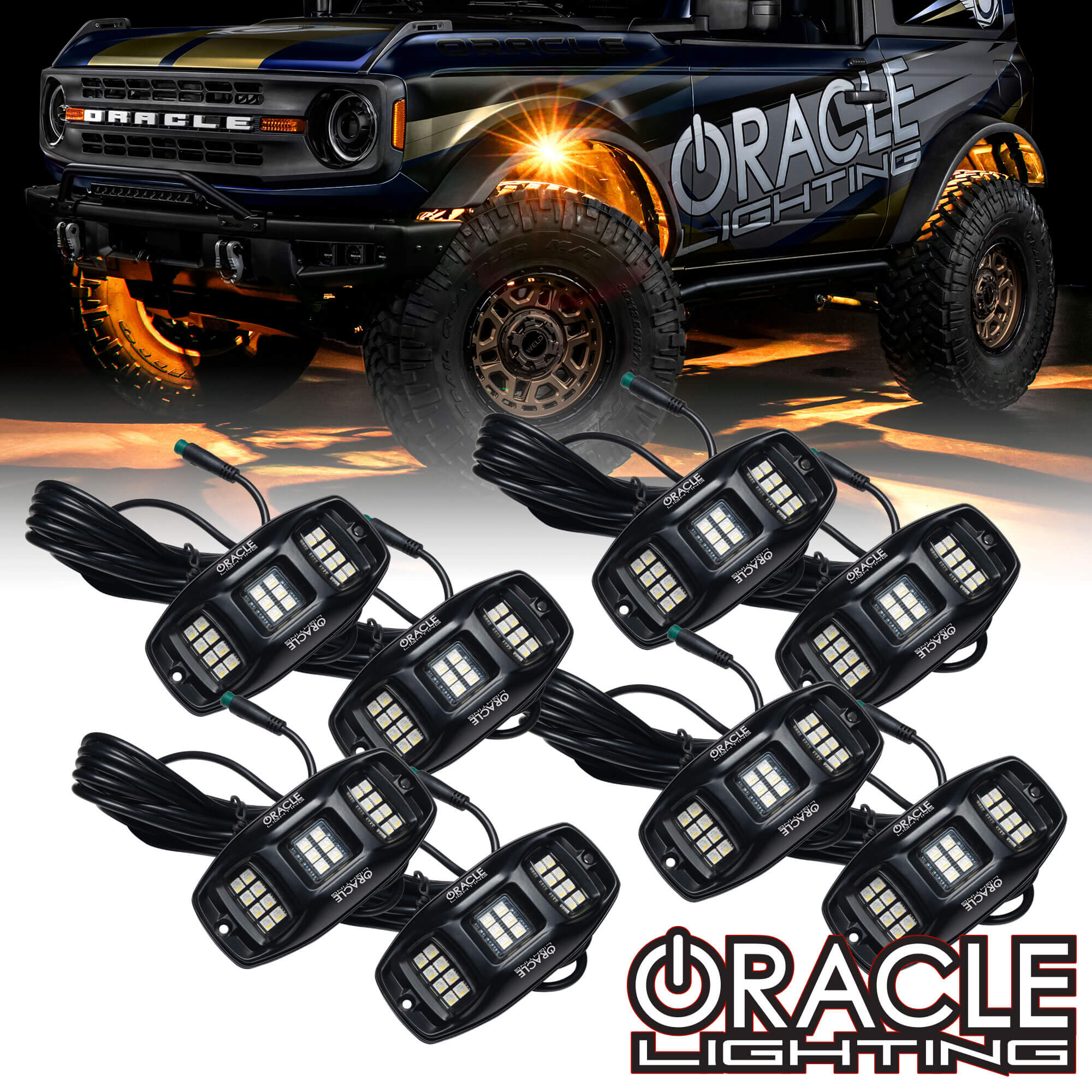 ORACLE Lighting ColorSHIFT RGB+W Underbody Wheel Well Rock Light Kit、mySite、nflplayoffbracketp
