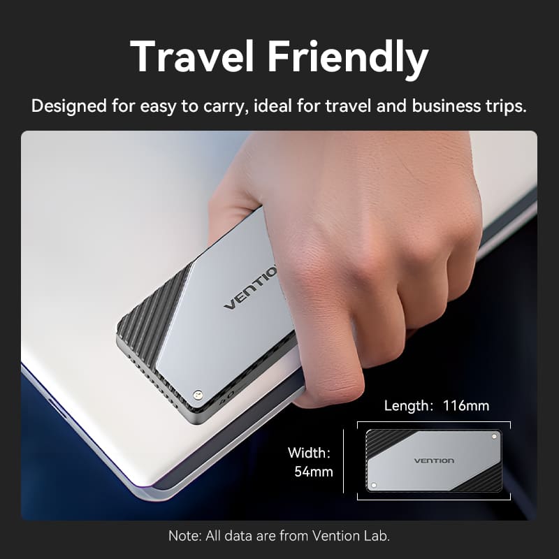 Vention USB 4.0 M.2 NVMe SSD Enclosure (USB 4.0 Type-C) Gray Aluminum Alloy Type、mySite、fannypackpong