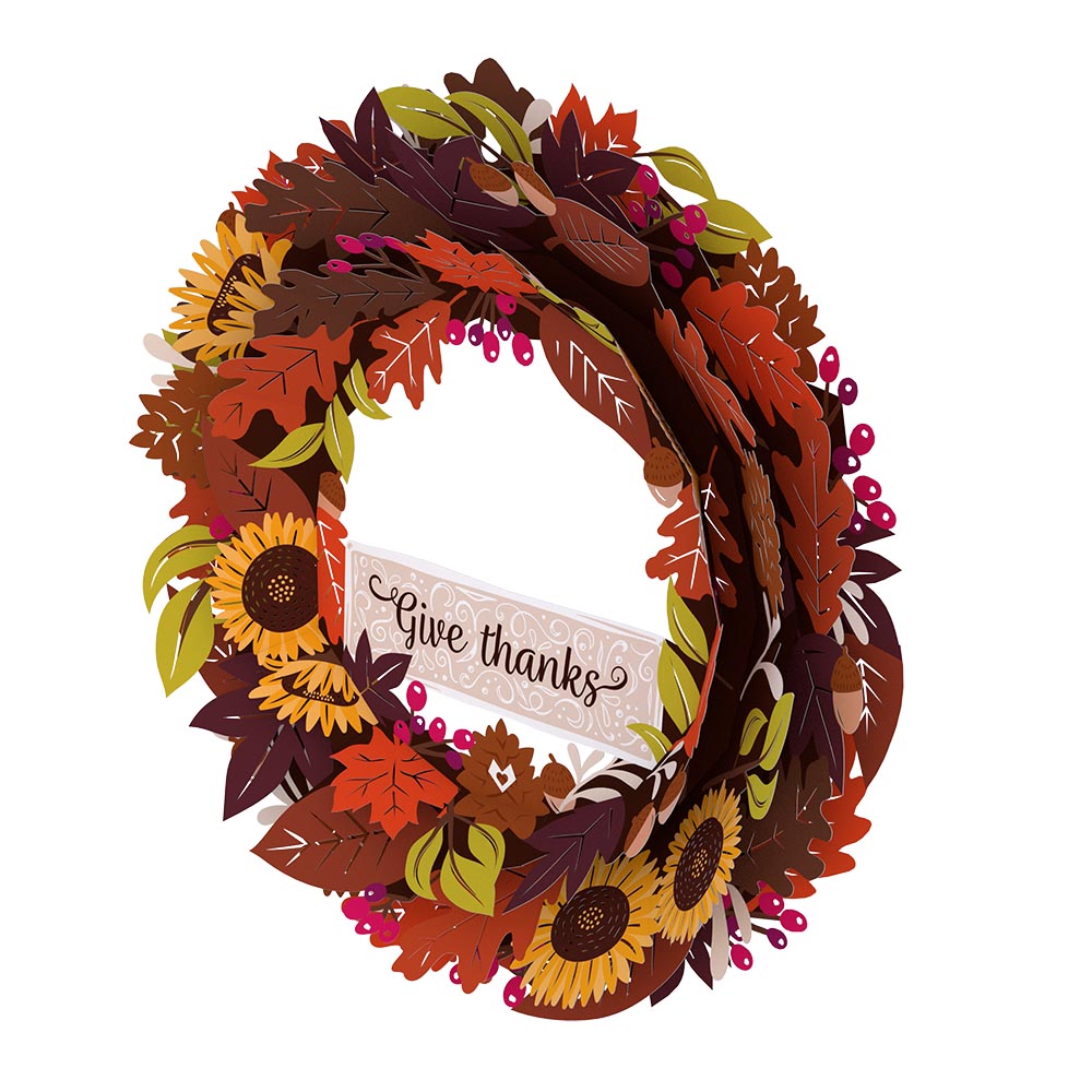 Give Thanks Fall Wreath、mySite、solidvoid