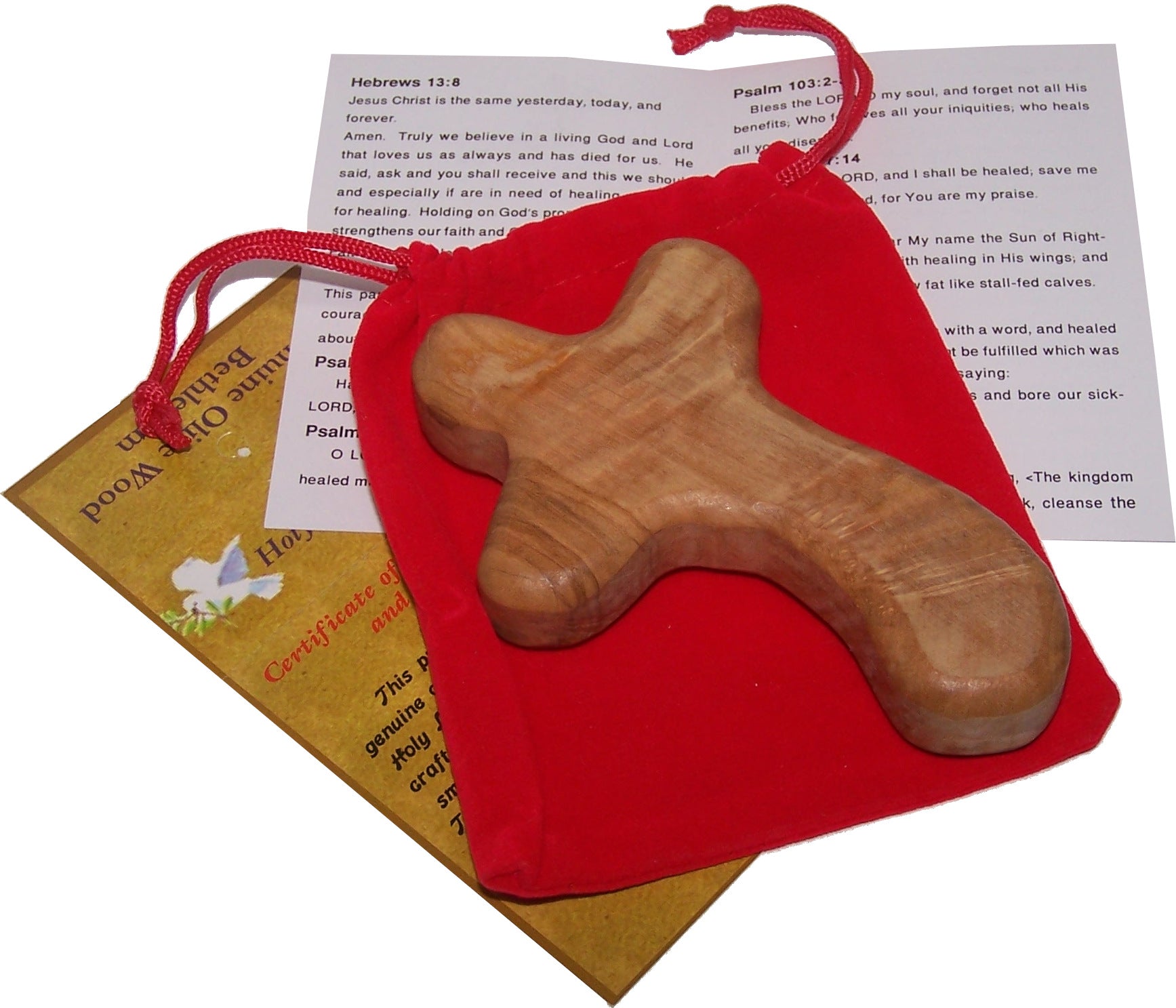  Holy Land Market Perfect Hand fit Olive Wood Cross - Carved Round and with Hand Shape、mySite、elrpsem3k