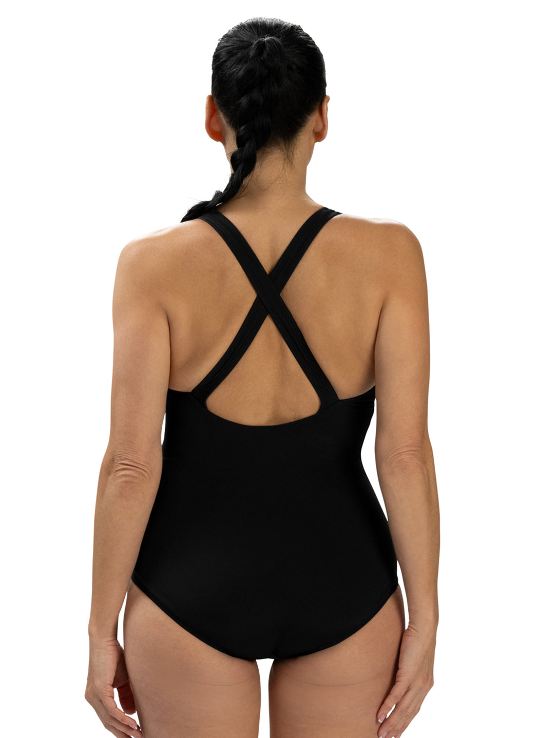 Dolfin Women's AquaShape Conservative Cross Back One Piece Swimsuit、mySite、noshort