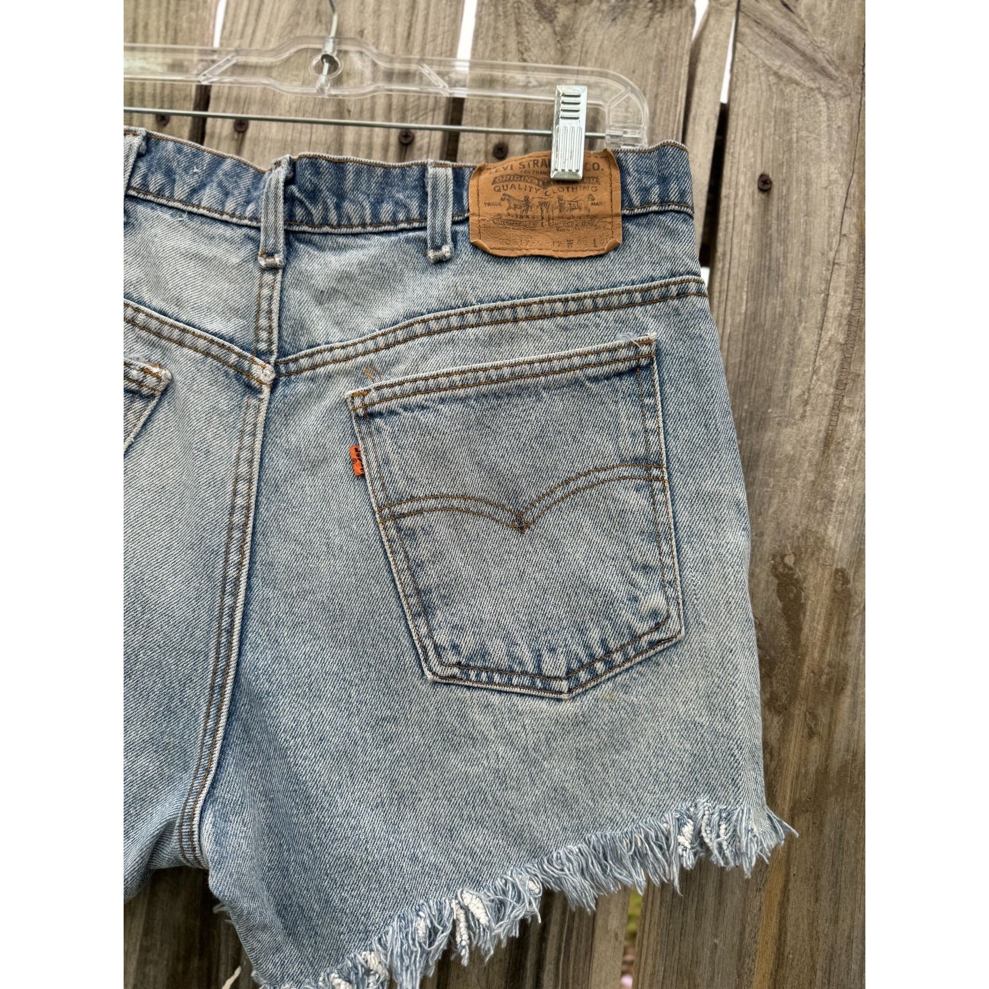 80's Levi's Orange Tab Cut Off Raw Hem Denim Jean Shorts 36、mySite、garagedoors4me