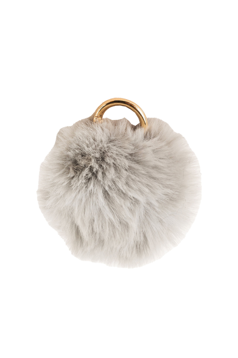 Pom Pom Bag Charm - Gray、mySite、hinf8tx79