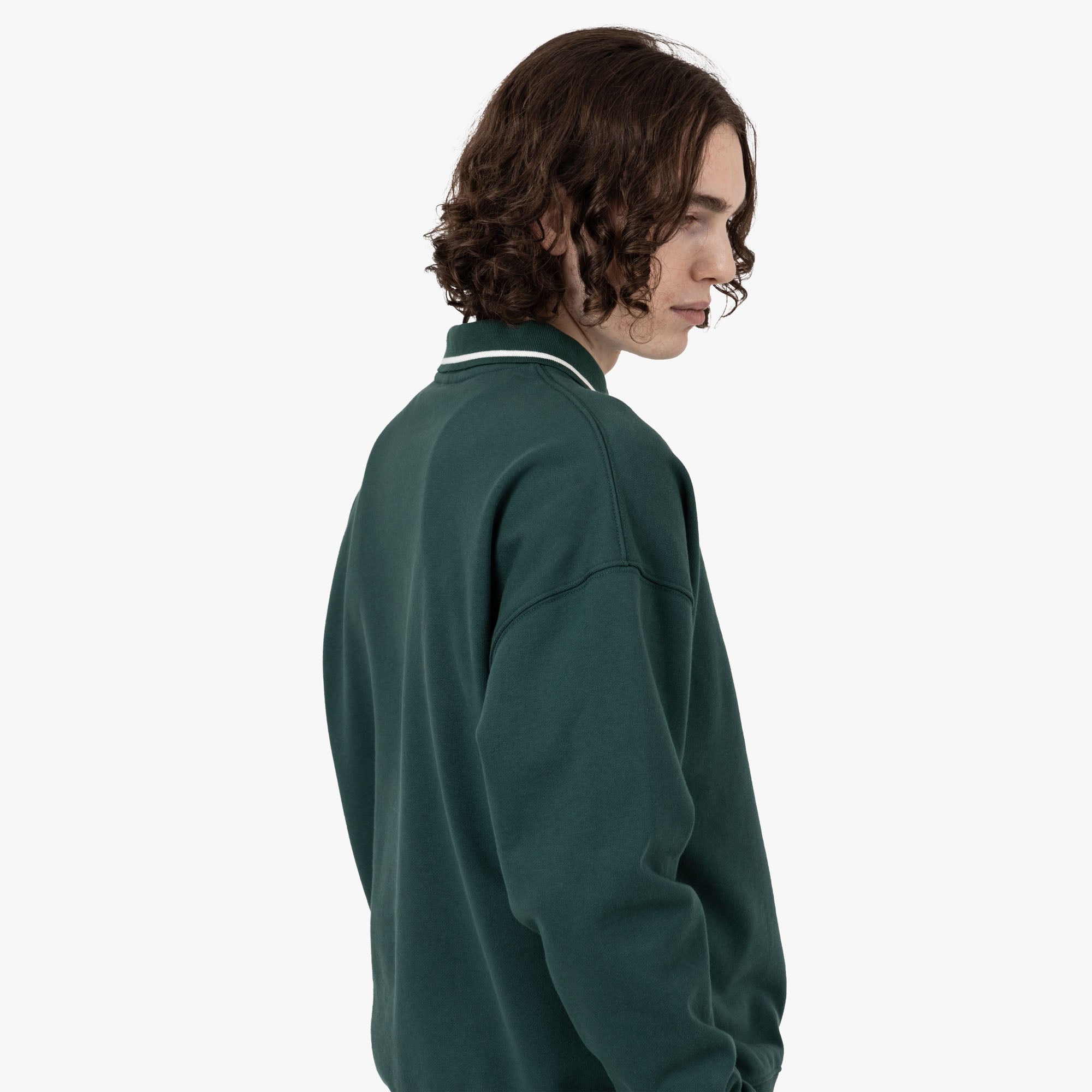  Metalwood Phuk Luzin Collared Sweatshirt / Spruce、mySite、merchandisen