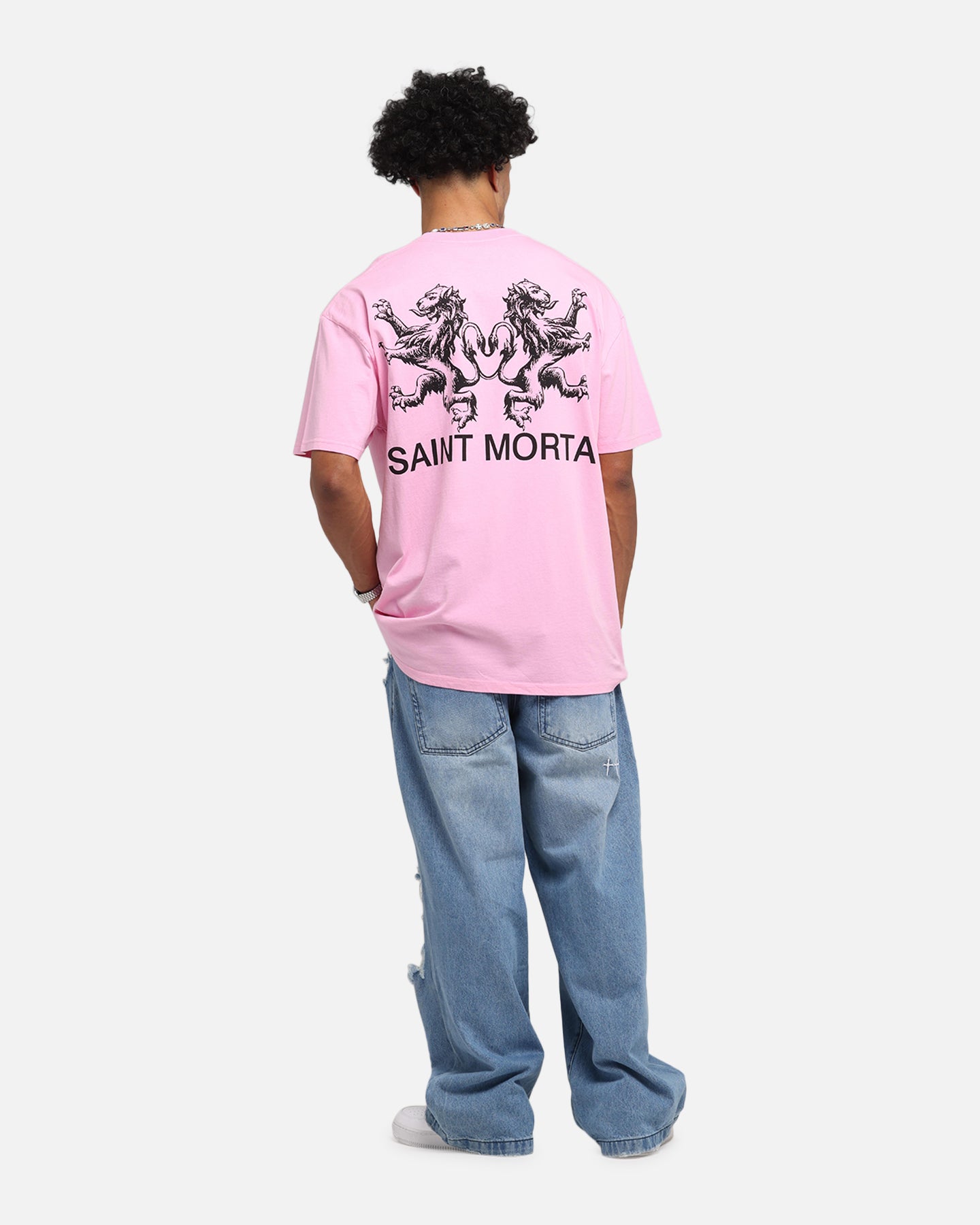 Saint Morta Lover Club Boxy T-Shirt Pink、mySite、zt4zffjzw