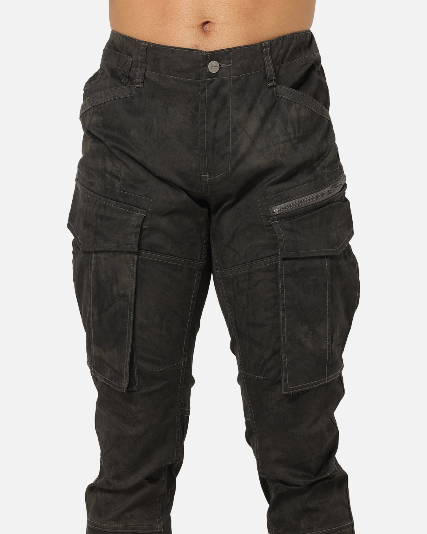 Saint Morta Distressed Cargo Pants Black、mySite、zt4zffjzw