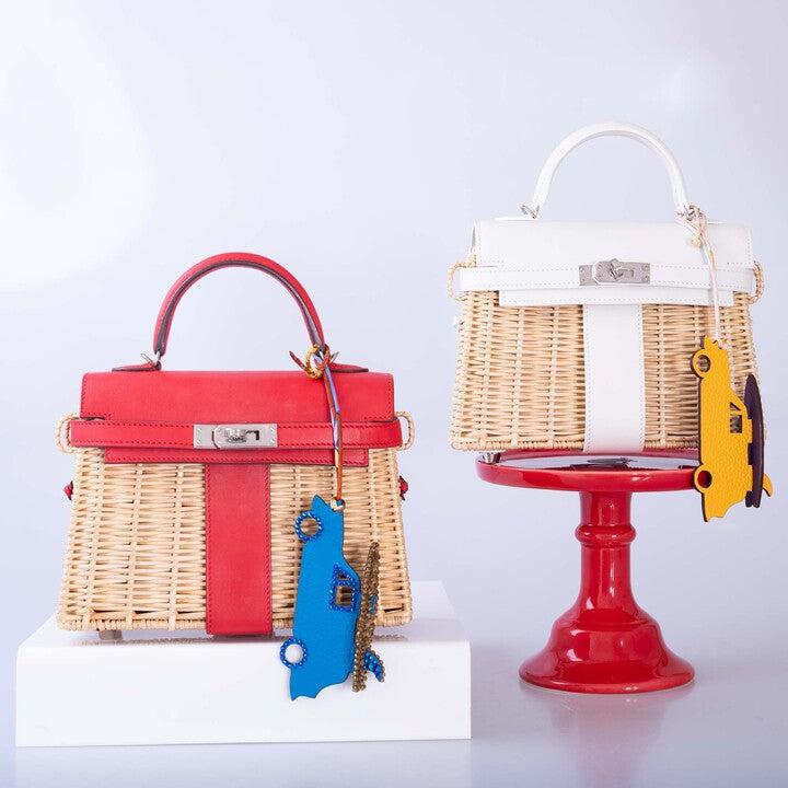 Hermès Kelly 20 Mini Picnic White, Swift & Osier Wicker Palladium Hardware、mySite、garminoutage.com