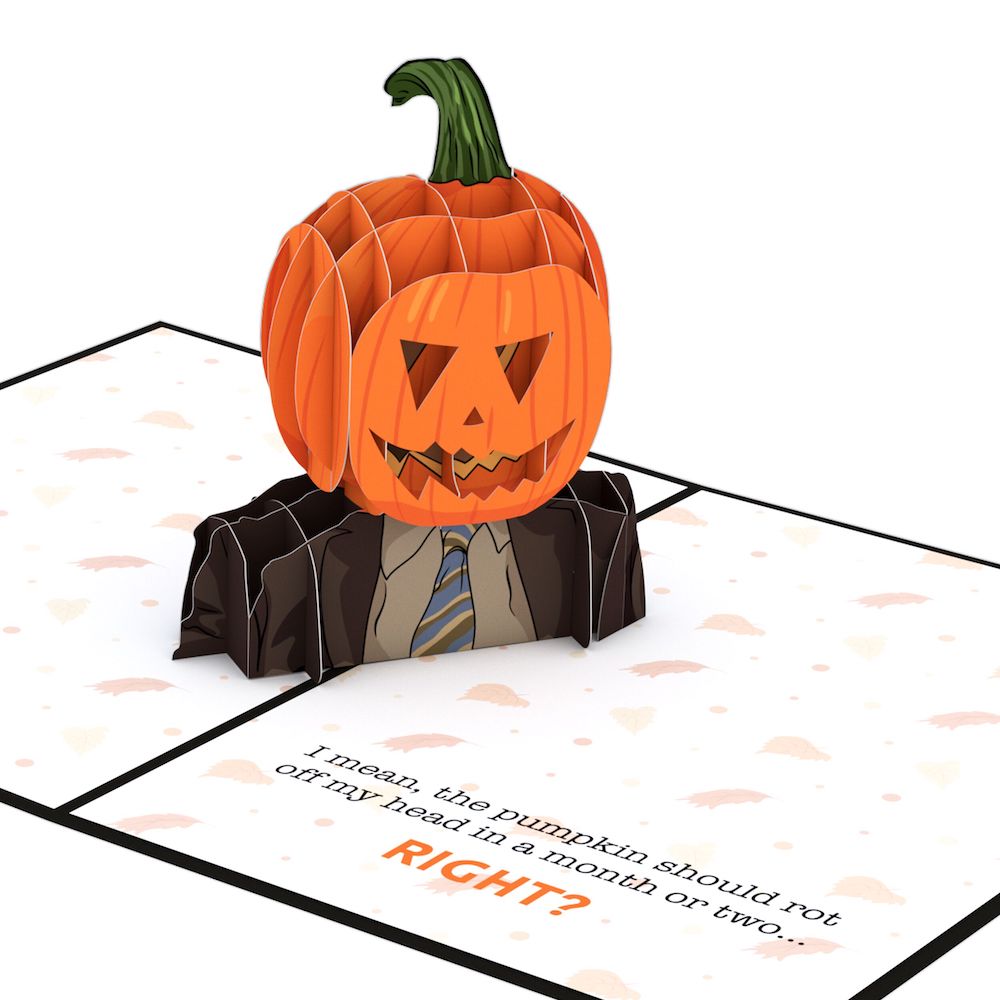 The Office Pumpkin Head Halloween Pop-Up Card、mySite、solidvoid