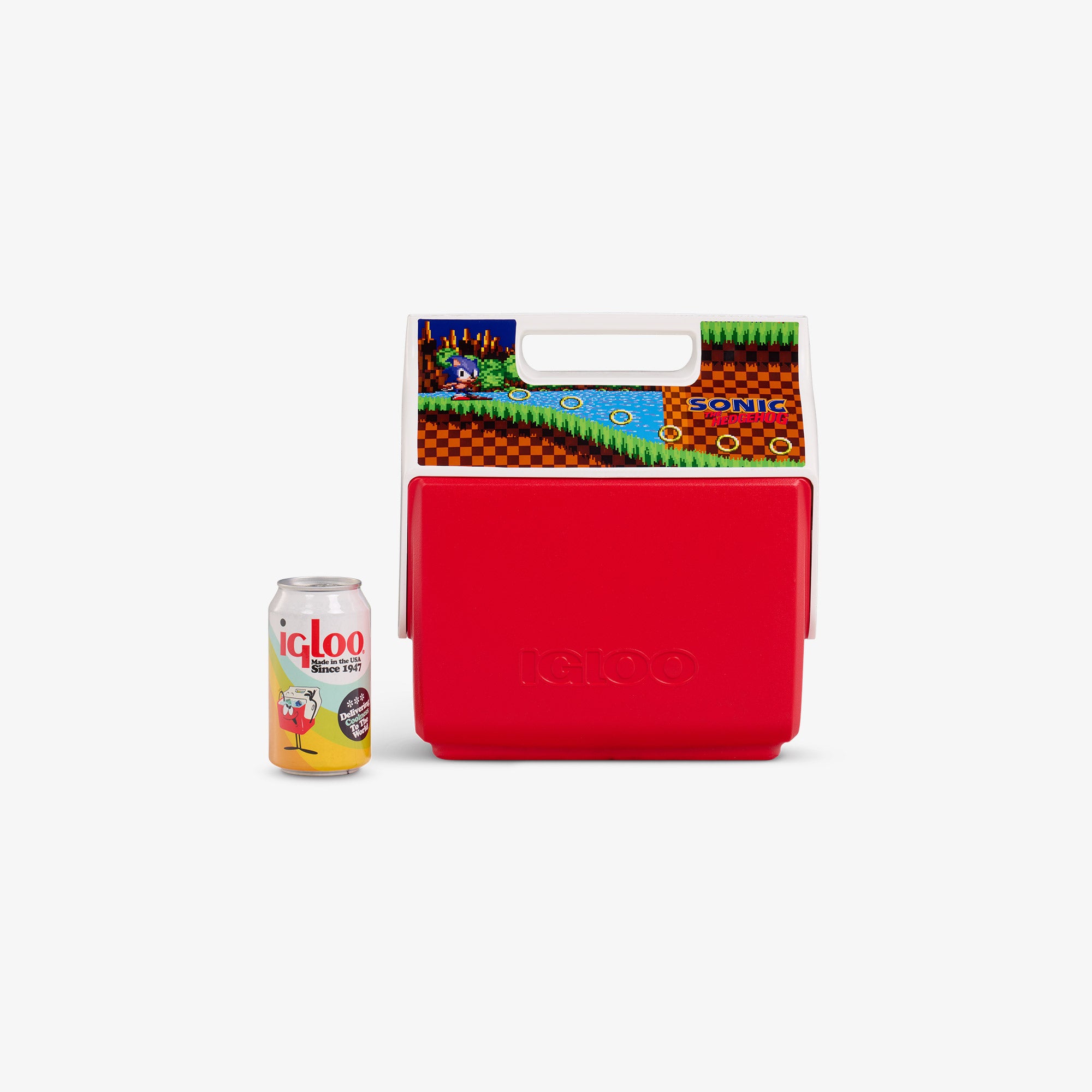 Sonic the Hedgehog Green Hill Zone Little Playmate 7 Qt Cooler、mySite、noshort