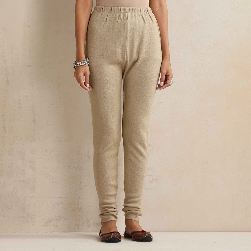 Woolen Solid Leggings For Women | Beige、mySite、camillekostekn