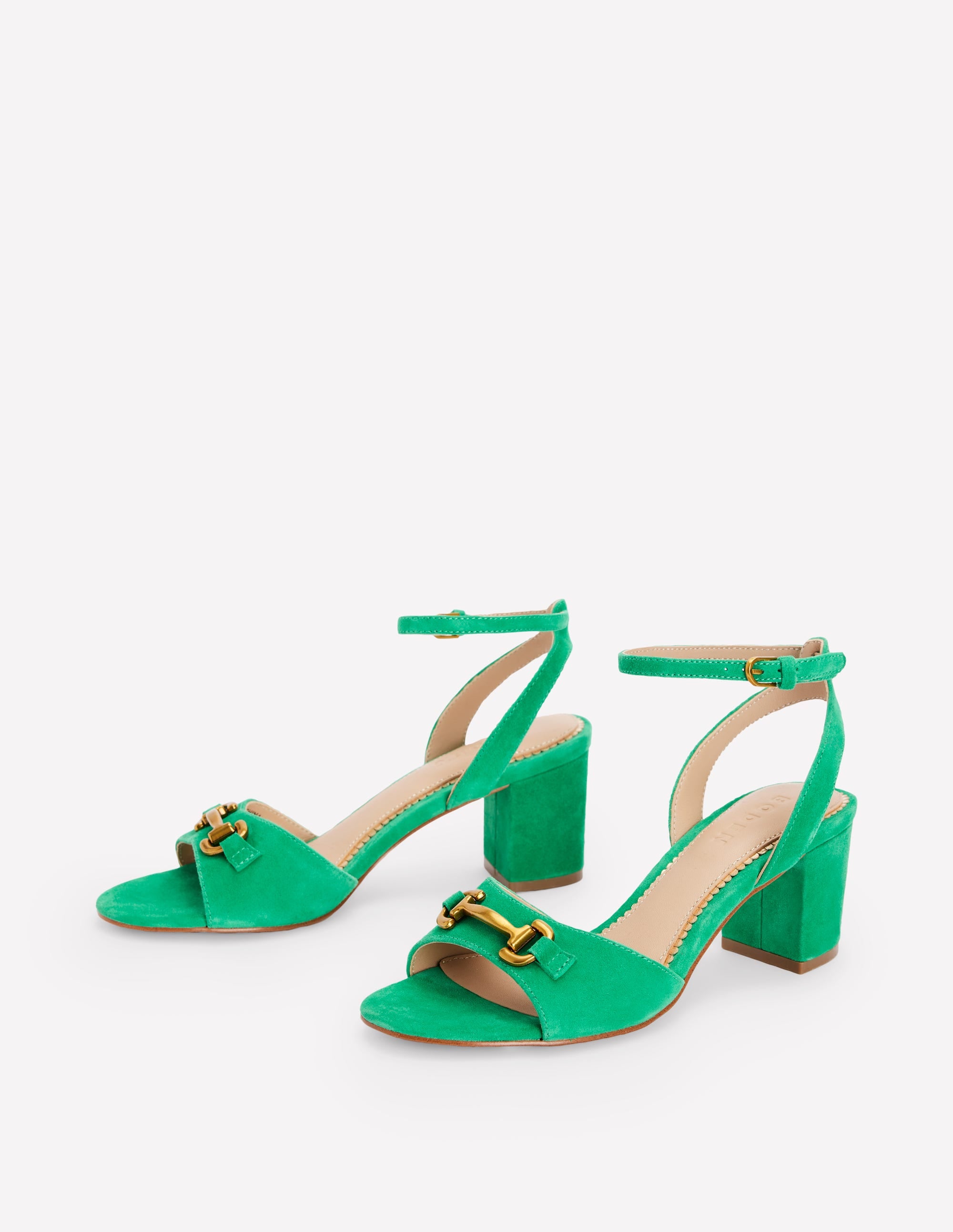  Iris Snaffle Block Heel Sandal-Rich Emerald、mySite、ashleygrahame