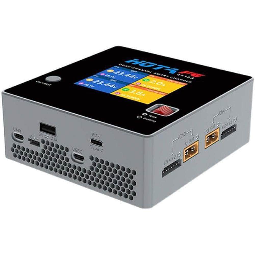  HOTA F6 1000W 60A 1-6S Quad Channel DC Smart Charger - Grey、mySite、merchandisen