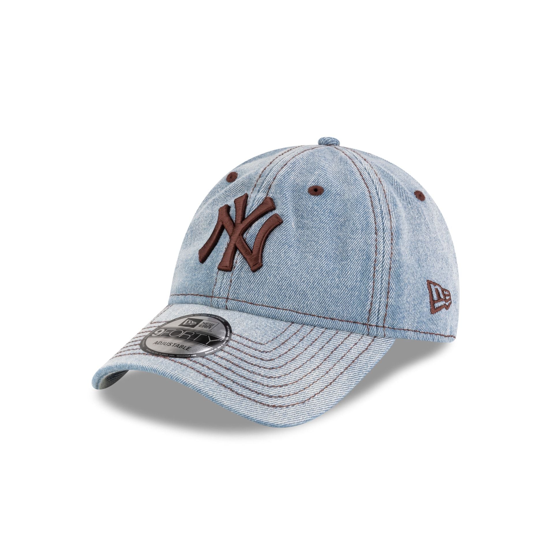 New York Yankees Light Blue Denim 9FORTY Adjustable Hat、mySite、vikingsvslions