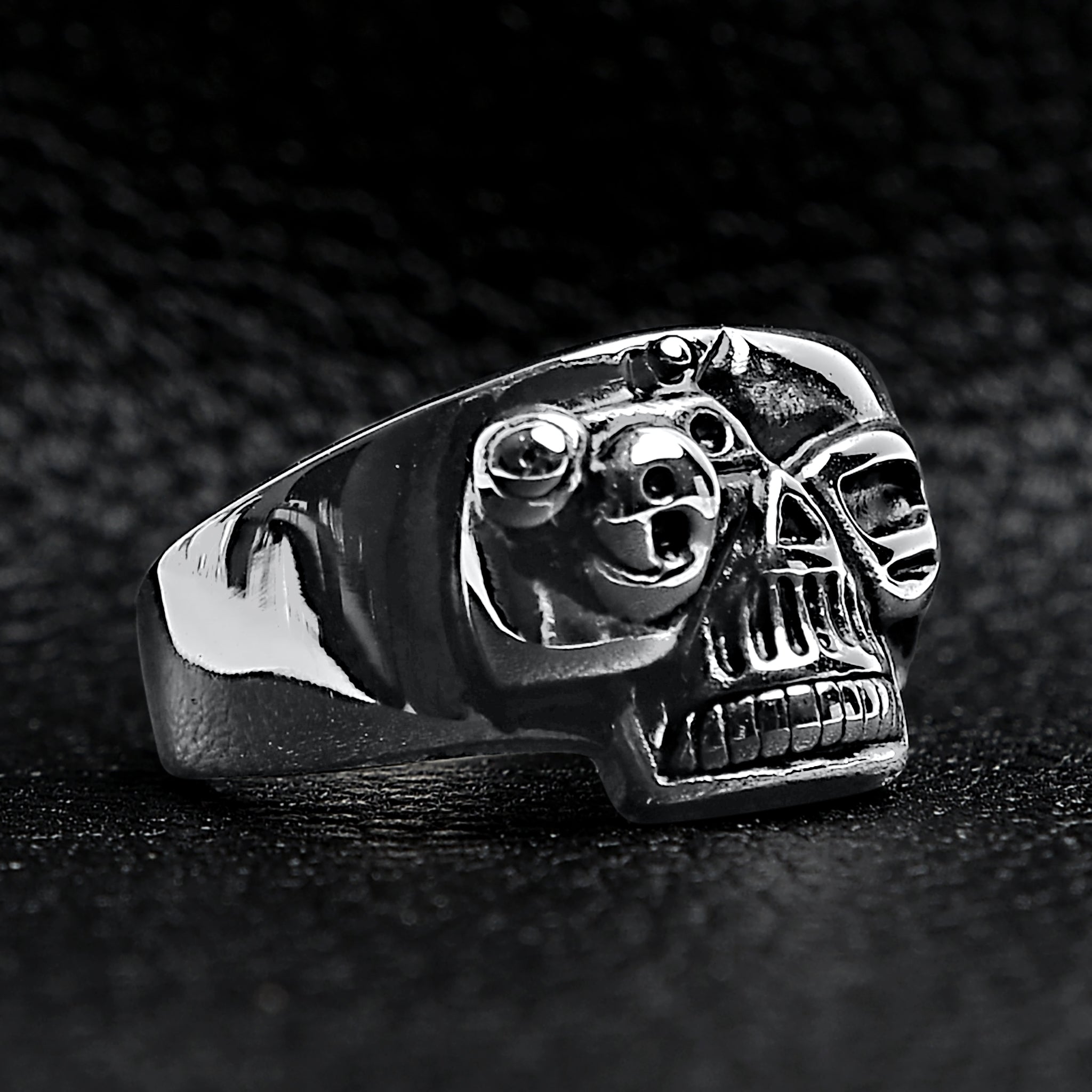Polished Skull Stainless Steel Ring / SCR2015、mySite、dreamappss