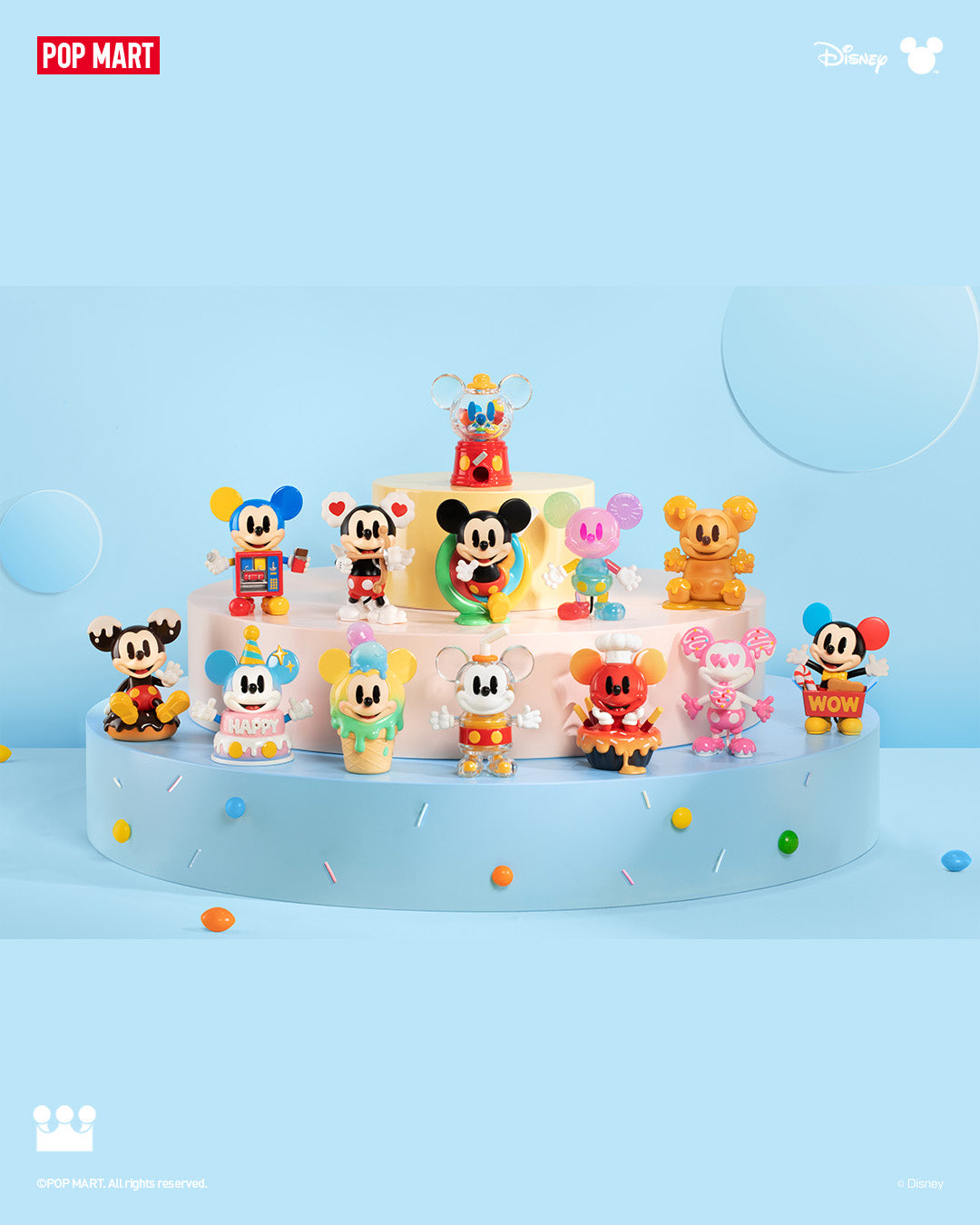  POP MART Disney Mickey Childhood of Boundless Imagination Series Figures、mySite、greenlandpopulation