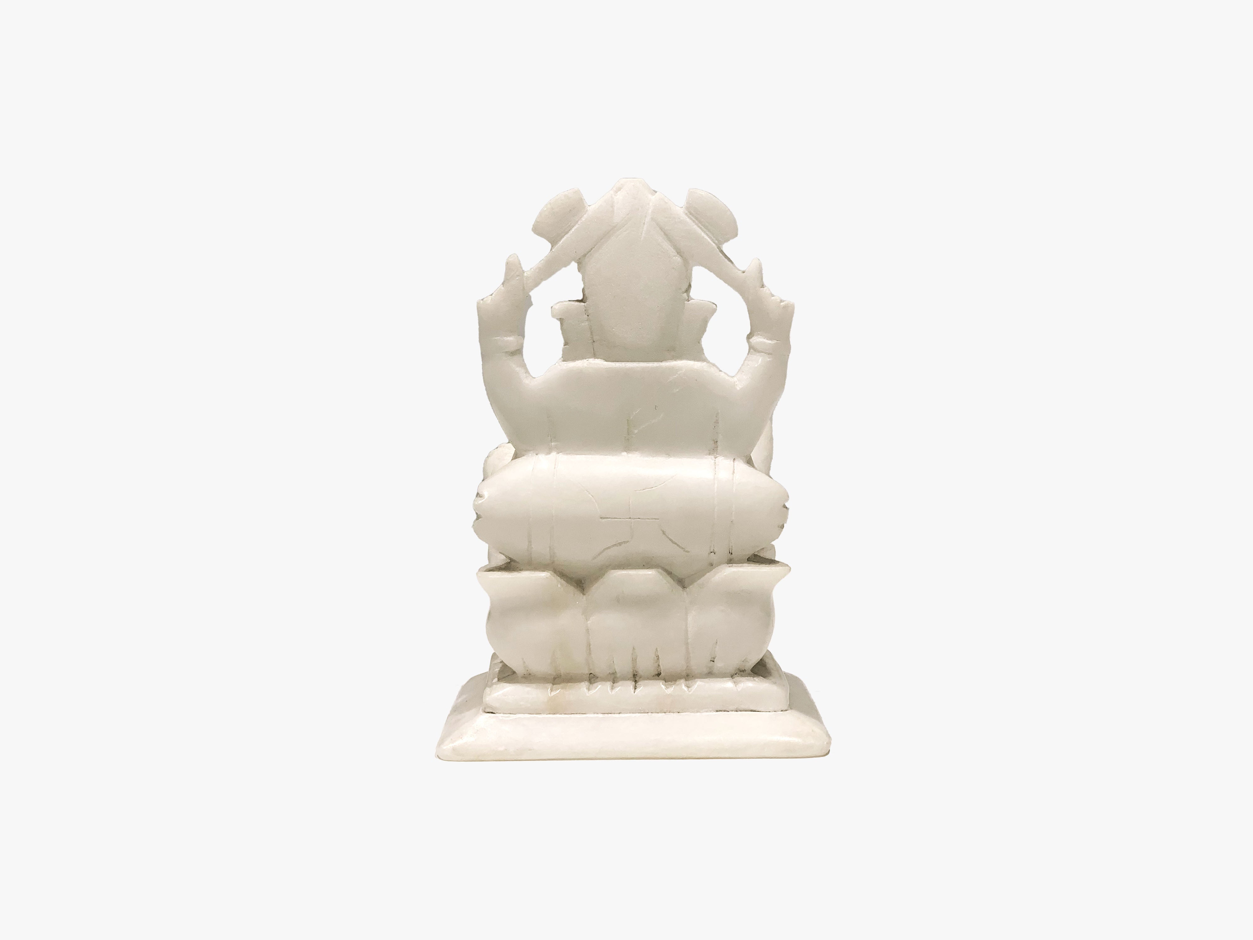 Ganesh Statue - White Marble (Small, 21cm)、mySite、topwebapps