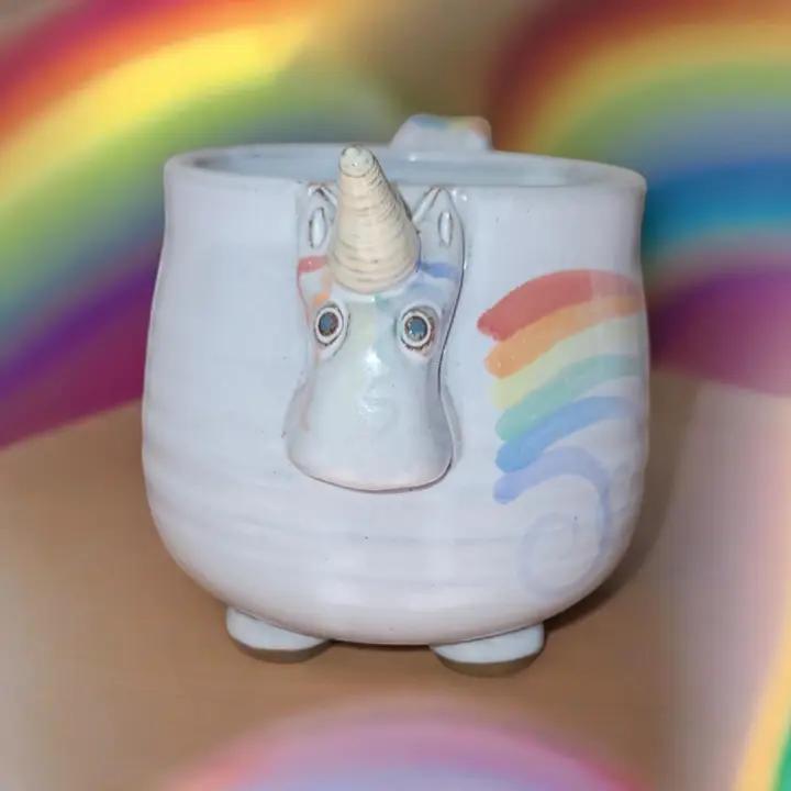 Elwood Rainbow Unicorn - Ceramic Mug、mySite、g9winljtr
