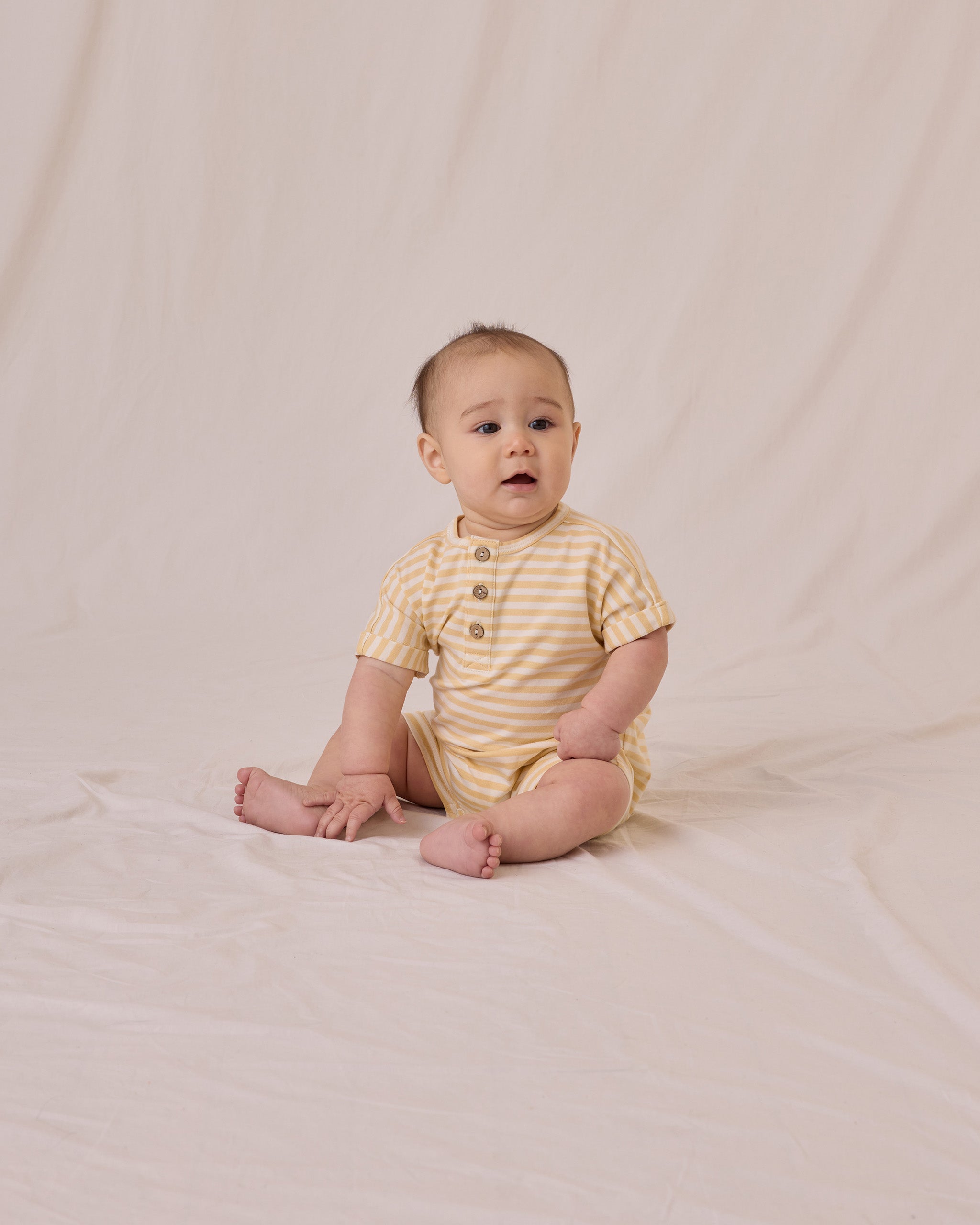  Short Sleeve One-Piece || Yellow Stripe、mySite、layawaytickets