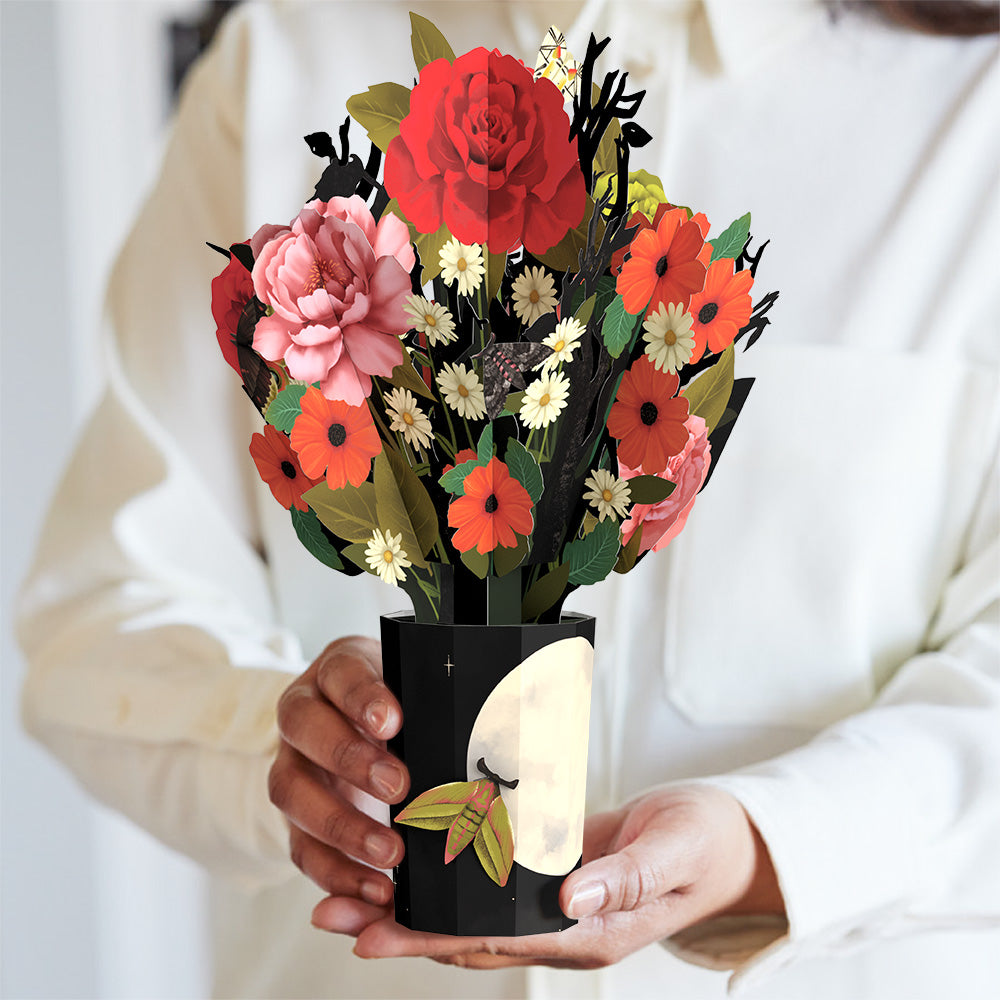 Midnight Florals Pop-Up Card & Bouquet Bundle、mySite、solidvoid