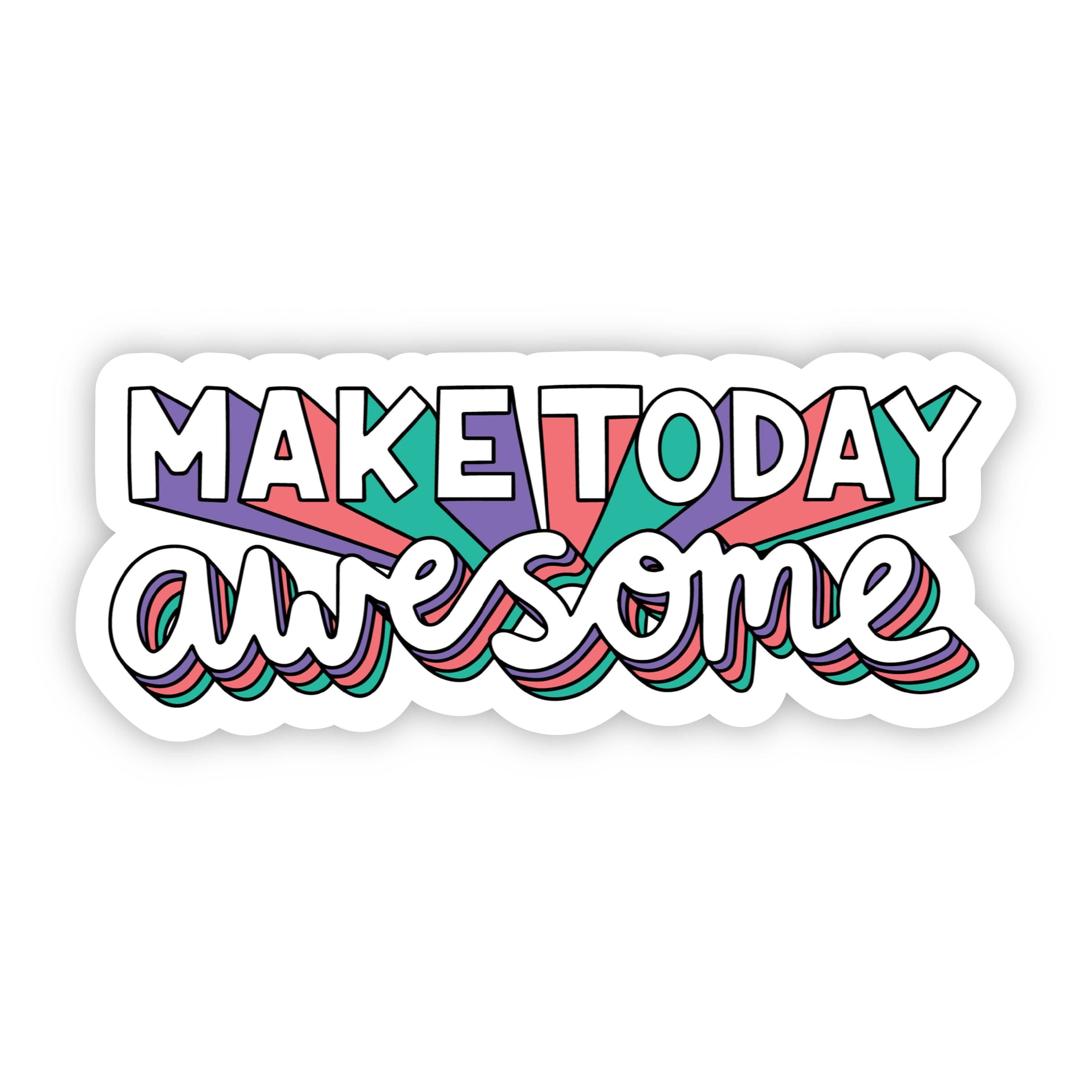  Make Today Awesome Bold Lettering Sticker、mySite、elrpsem3k
