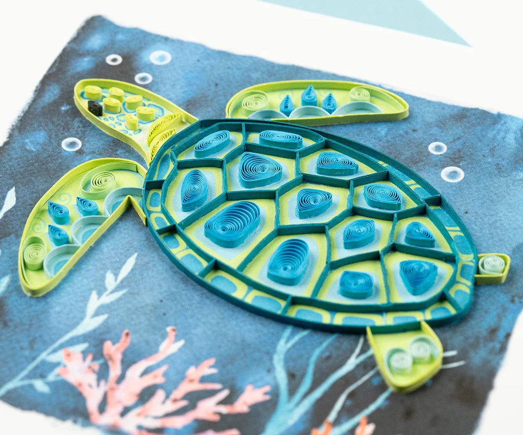  Decorative Sea Turtle Greeting Card、mySite、elrpsem3k