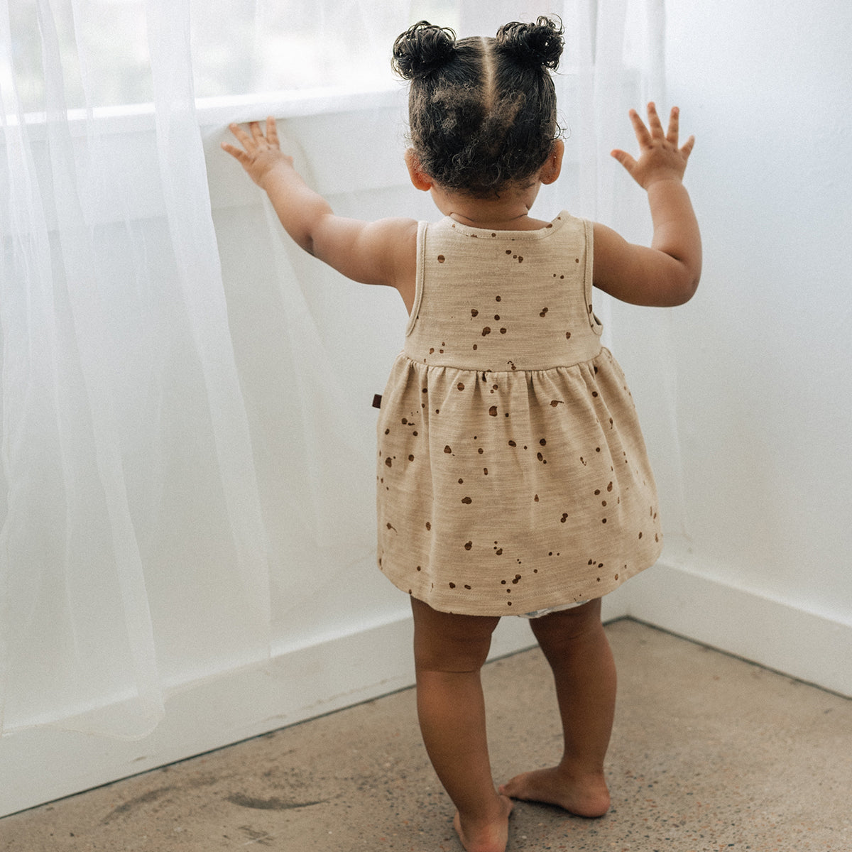 Organic Tank Dress - Splatter AOP、mySite、g9winljtr