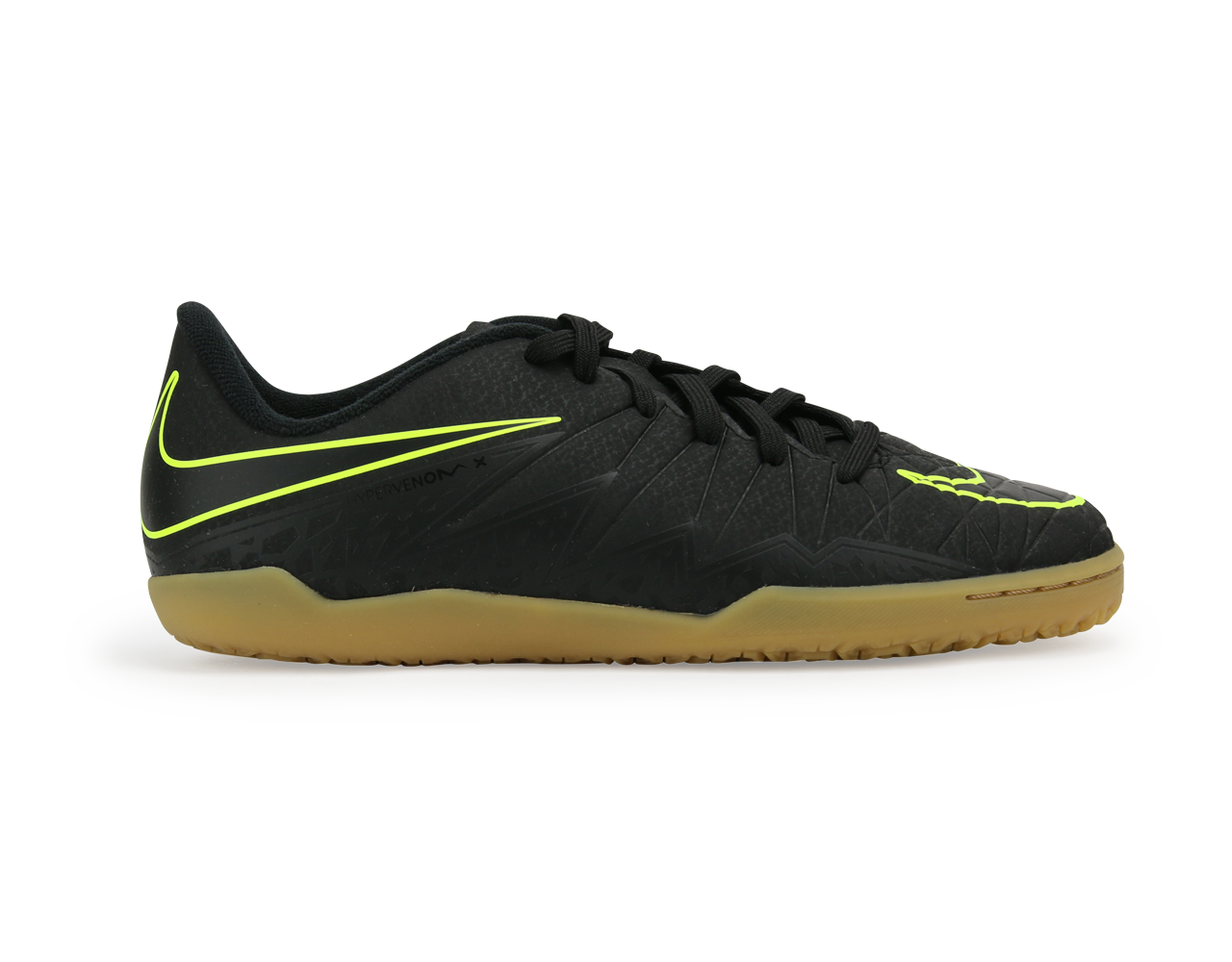 Nike Kids HypervenomX Phelon II Indoor Soccer Shoes Black/Black/Volt、mySite、noshort