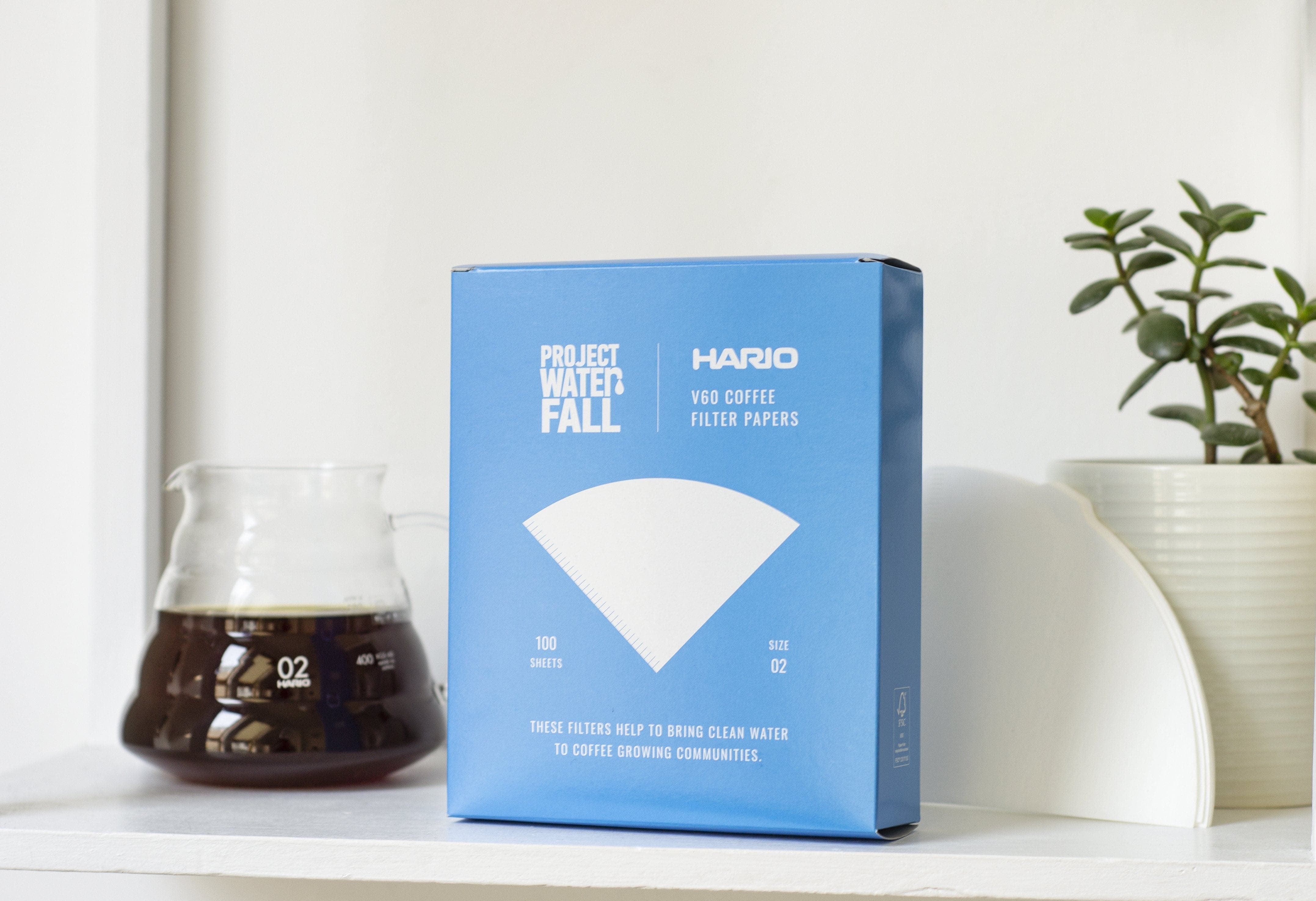 Hario X Project Waterfall V60 Coffee Filter Papers Size 02 (100 pack)、mySite、gigharbornorthrealestate