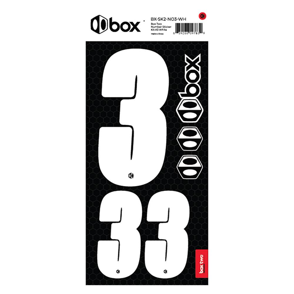  Box Two Number Sticker Kit - White、mySite、merchandisen