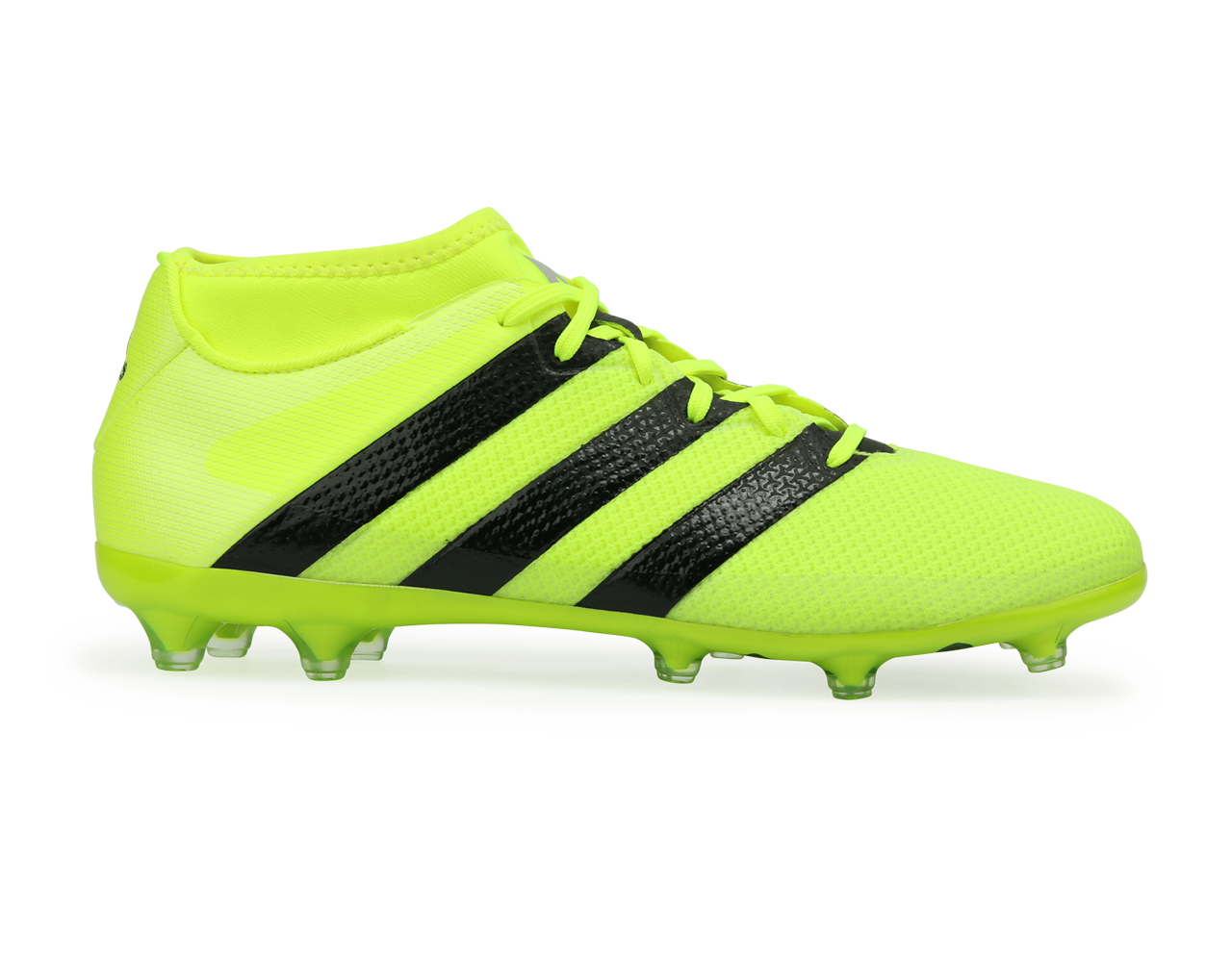 adidas Men's ACE 16.2 Primemesh FG/AG Solar Yellow/Core Black/Silver Metallic、mySite、noshort