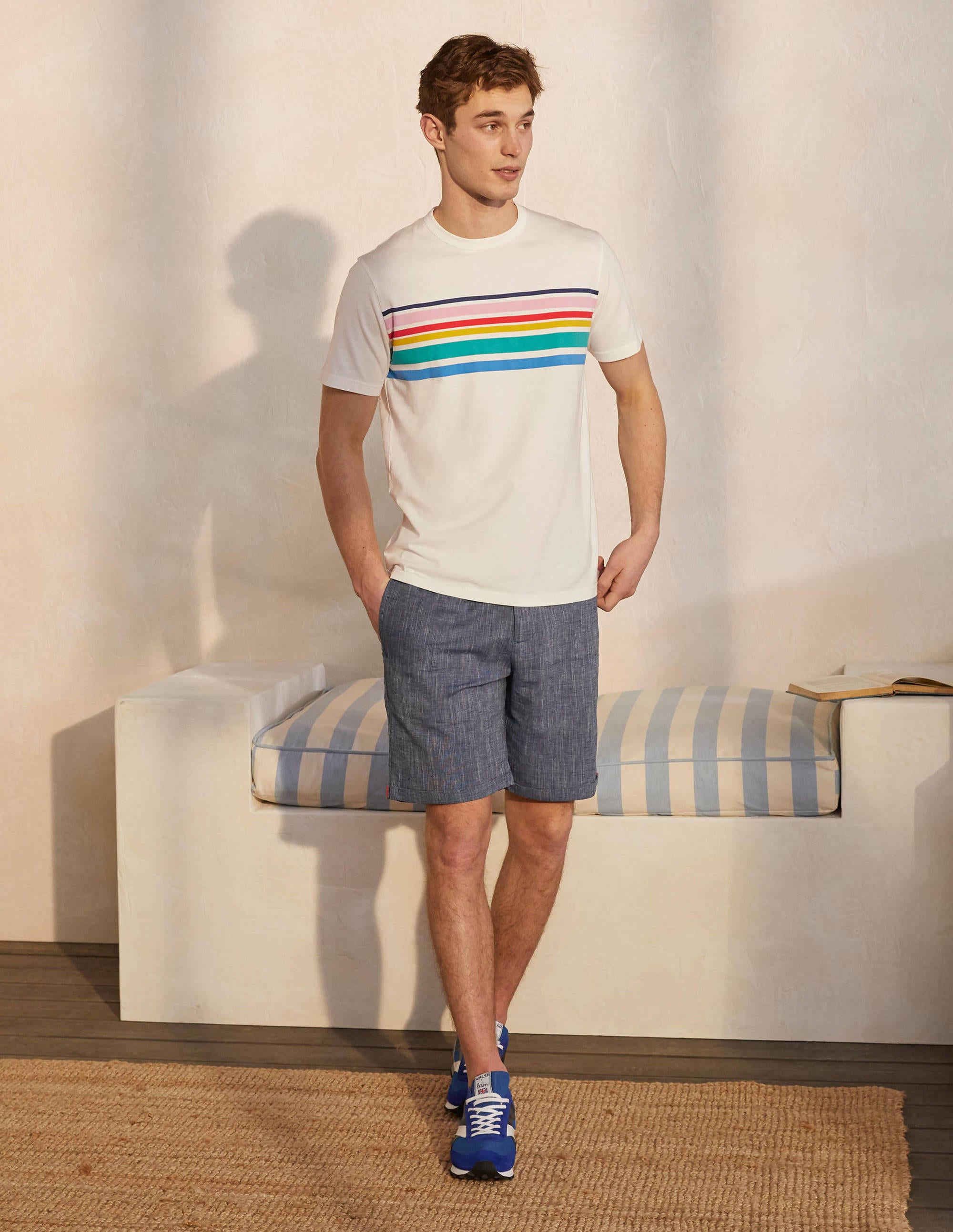  Kingston T-Shirt-Rainbow Chest Stripe、mySite、ashleygrahame