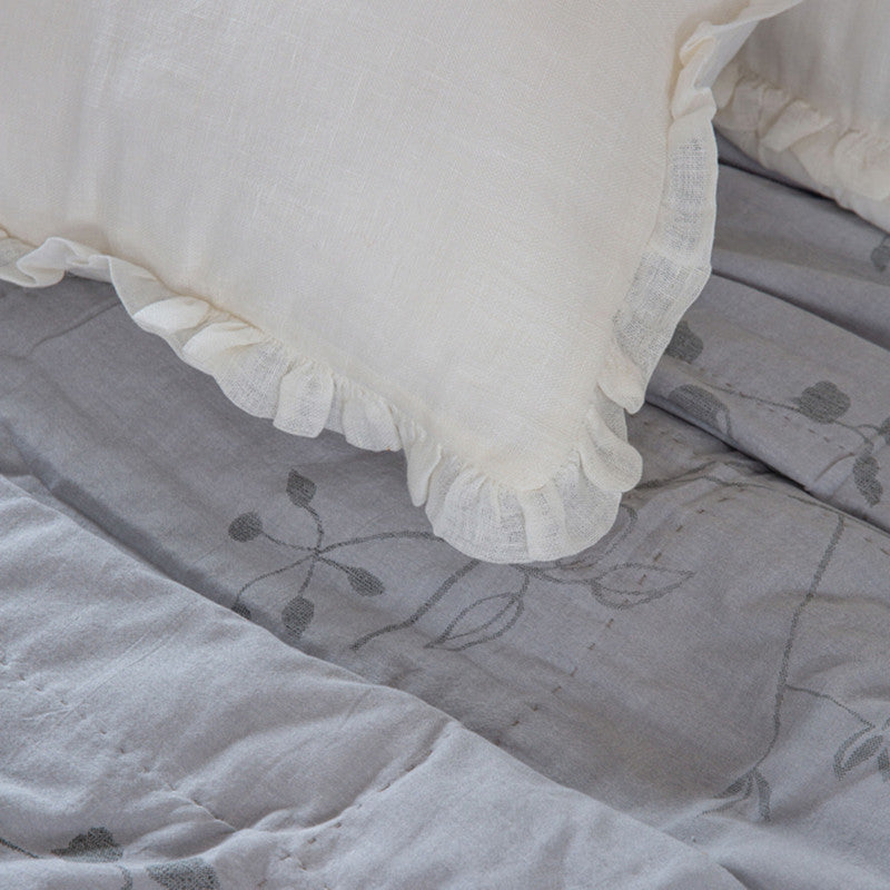 Linen Cushion Cover | Ivory | 45 x 45 cm、mySite、camillekostekn