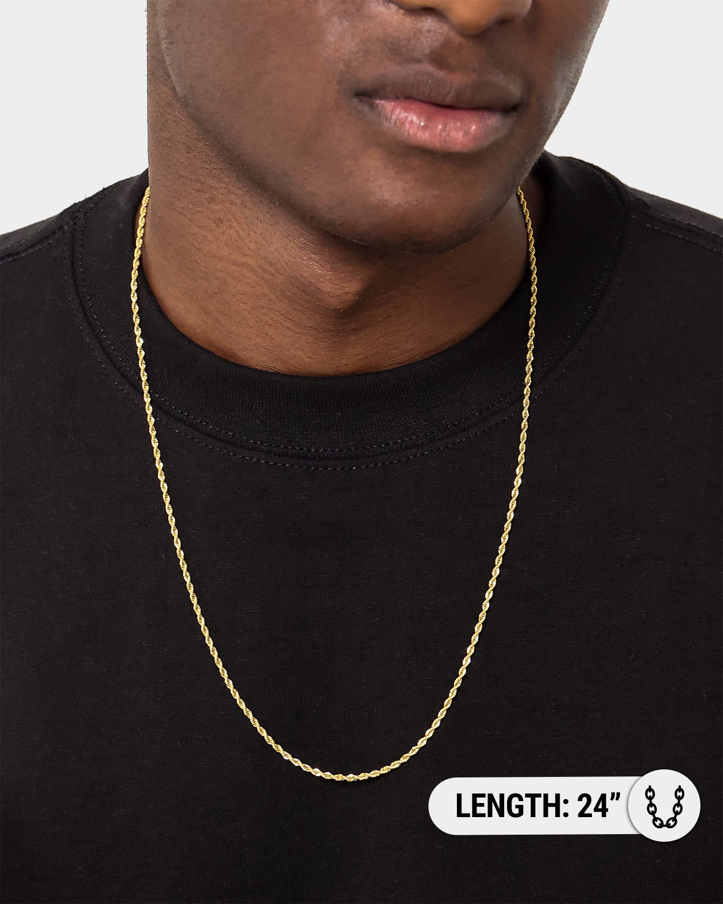 NXS 2mm Rope Necklace Gold、mySite、zt4zffjzw