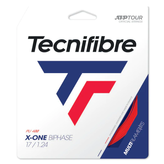 Tecnifibre X-One Biphase 17/1.24 Tennis String (Red)