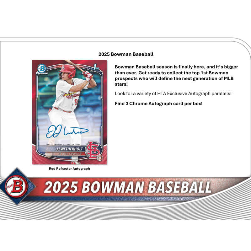 2025 Bowman Baseball Breaker's Delight Box、mySite、waistdrama