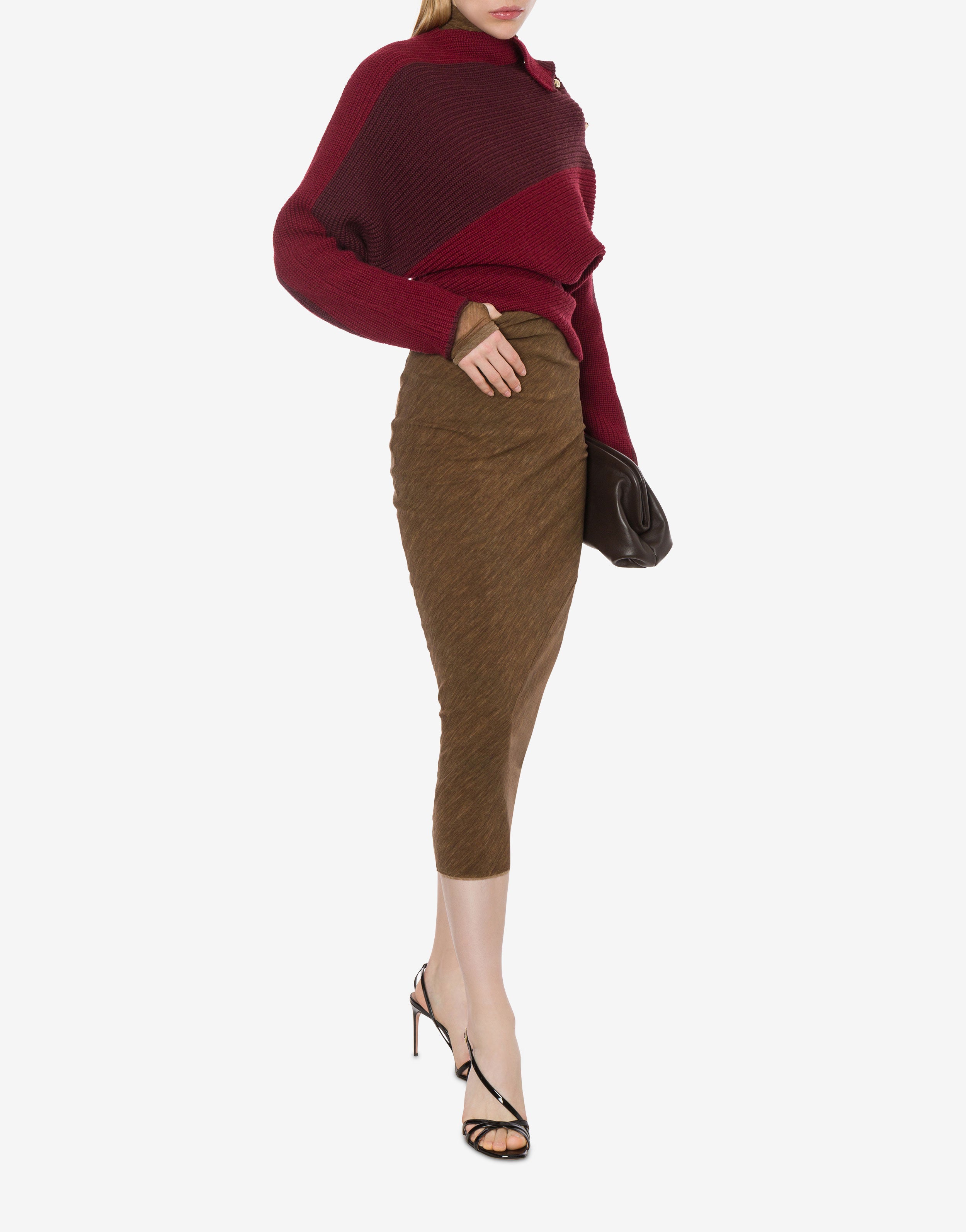 Gonna tubino in tulle stretch stampato、mySite、aoinhome