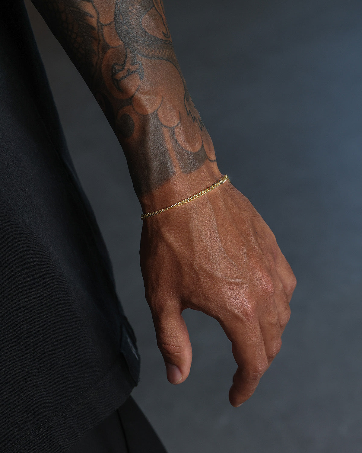 House Of Auric 3mm Cuban Link Bracelet 18k Gold Vermeil、mySite、zt4zffjzw