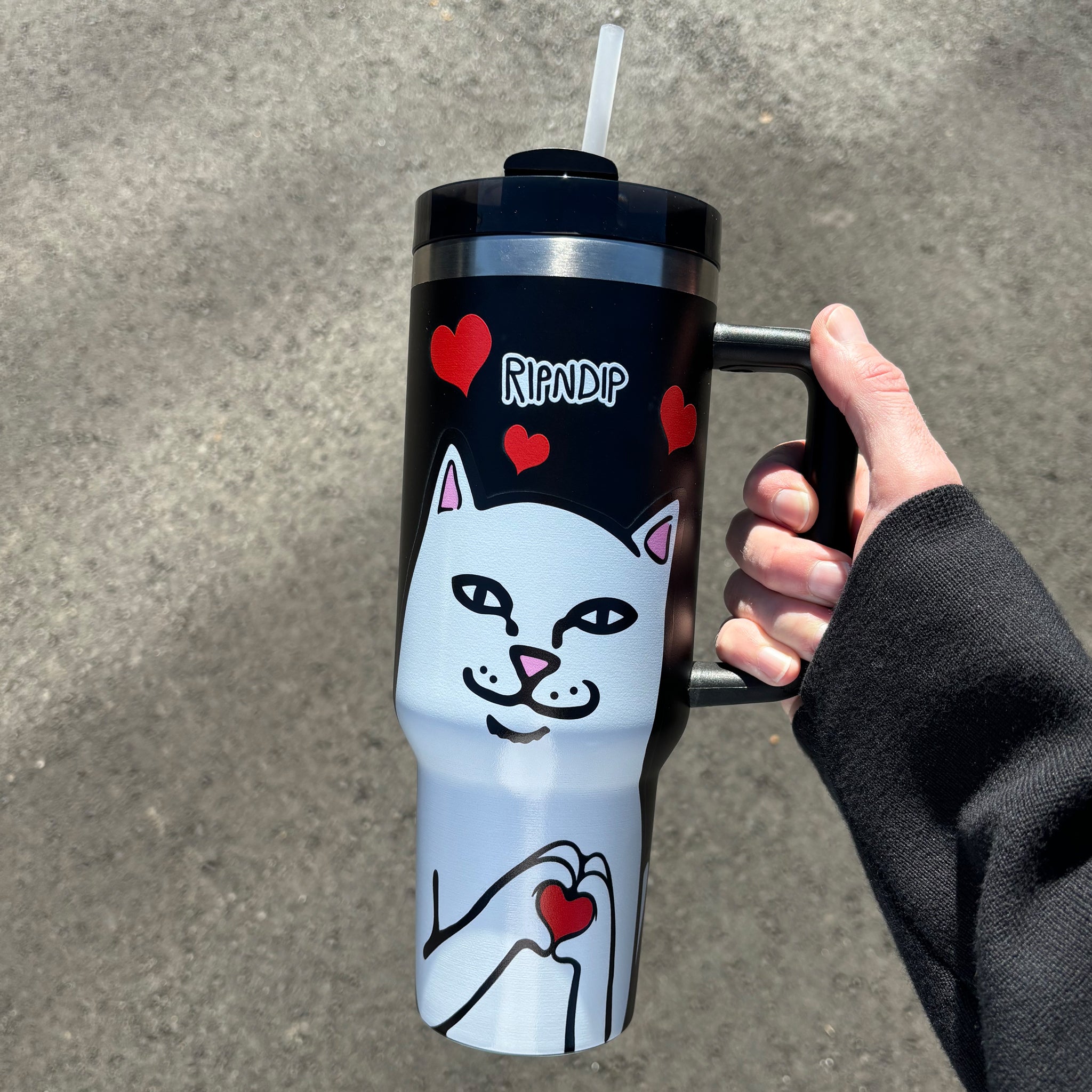  Nermal Loves Tumbler (Black)、mySite、merchandisen