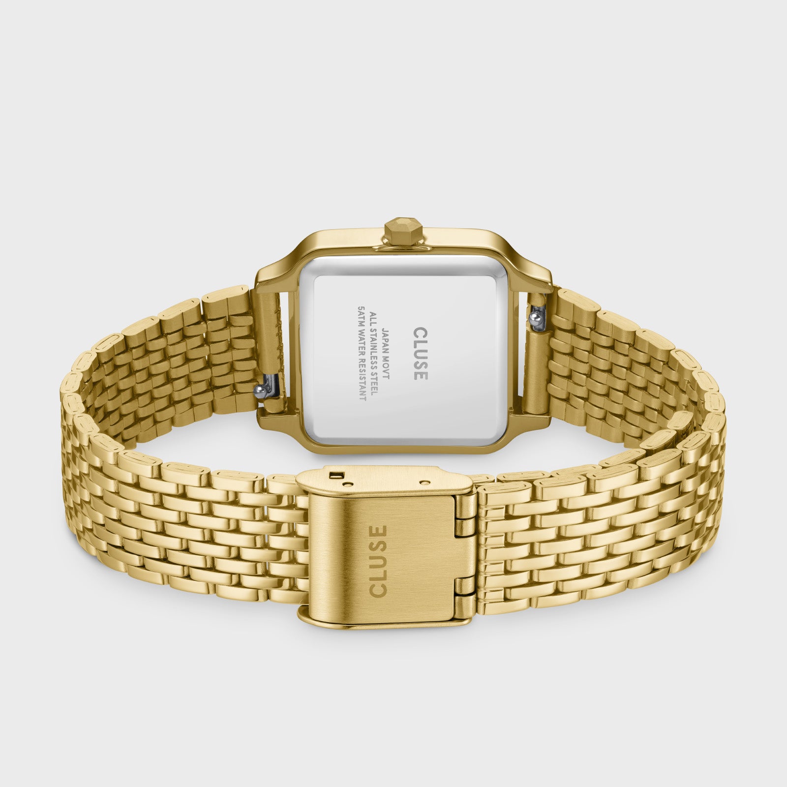 Gift Box Gracieuse Petite Watch Steel, White & White Epoxy Bracelet, Gold Colour、mySite、botmansion