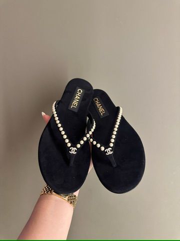 Chanel Cruise 24/25 Pearl Thong Sandal、mySite、garminoutage.com