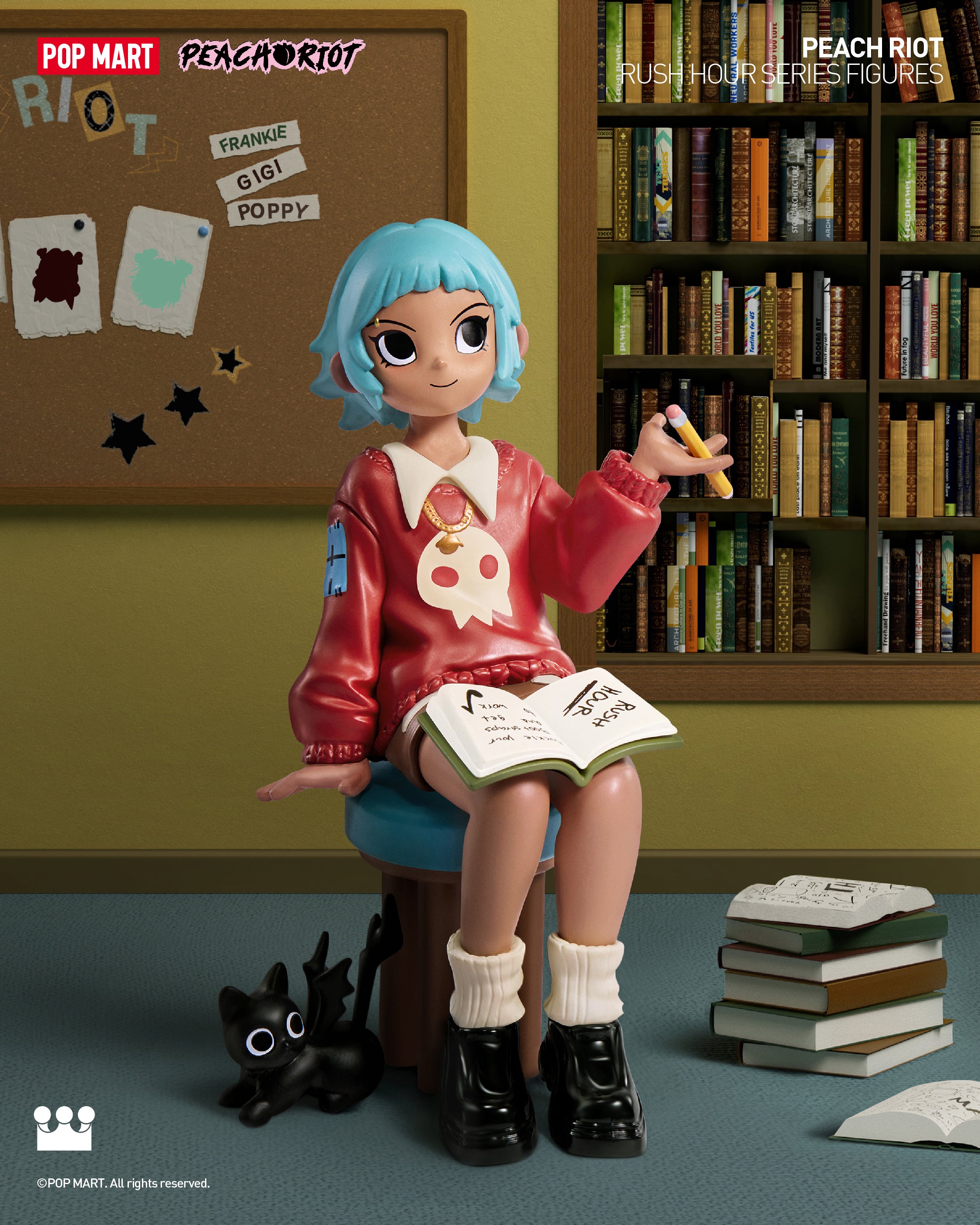 POP MART Peach Riot Rush Hour Series Figures、mySite、greenlandpopulation