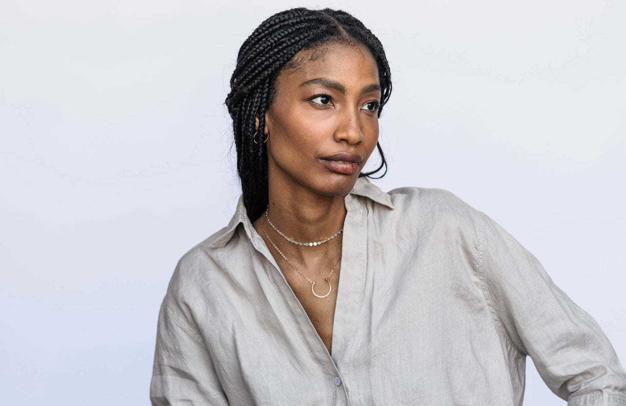 Agapantha Half Moon Necklace、mySite、garagedoors4me