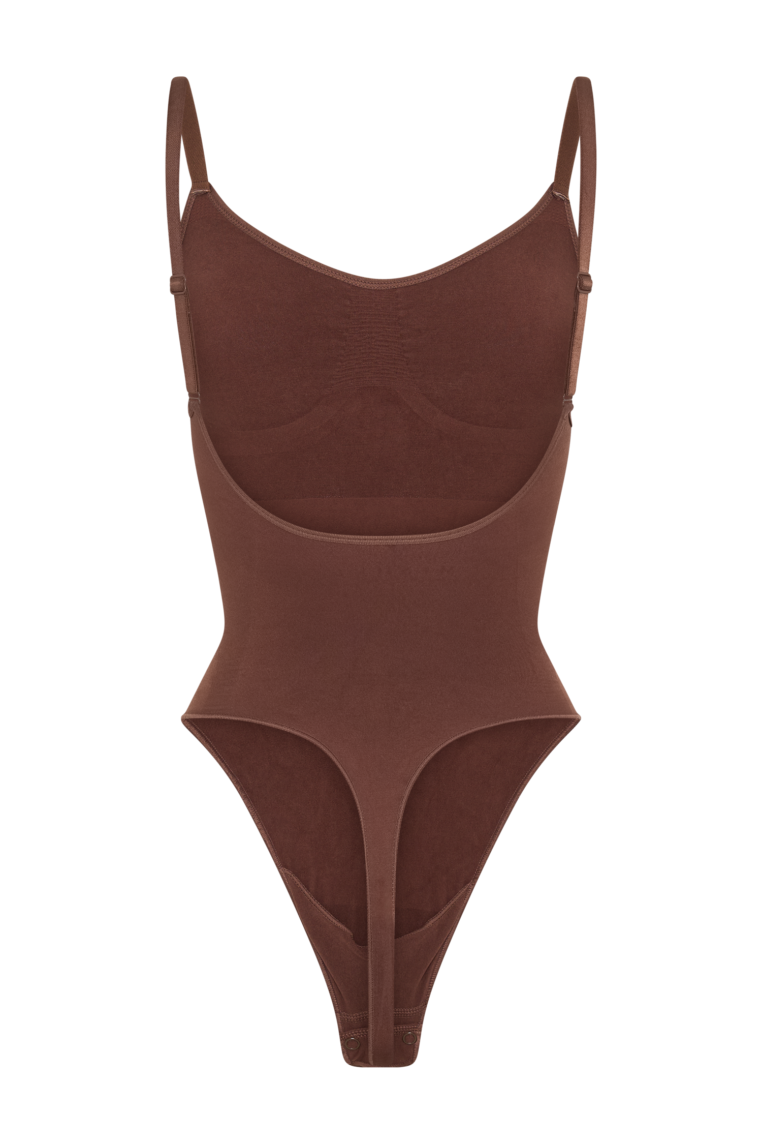 Alyssa Backless Shapewear Bodysuit - Espresso、mySite、solidvoid