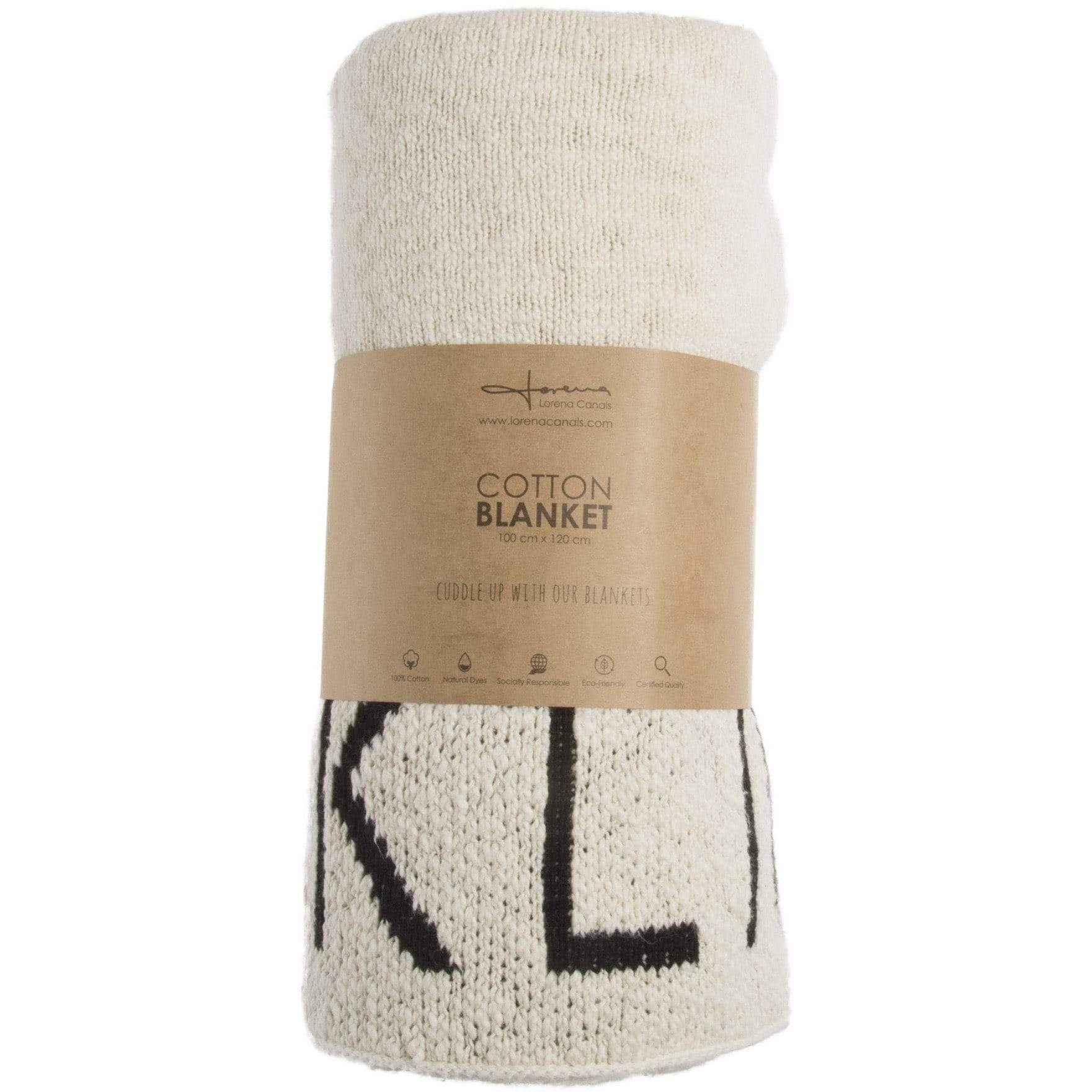 ABC Natural Black Knitted Baby Blanket、mySite、gigharbornorthrealestate