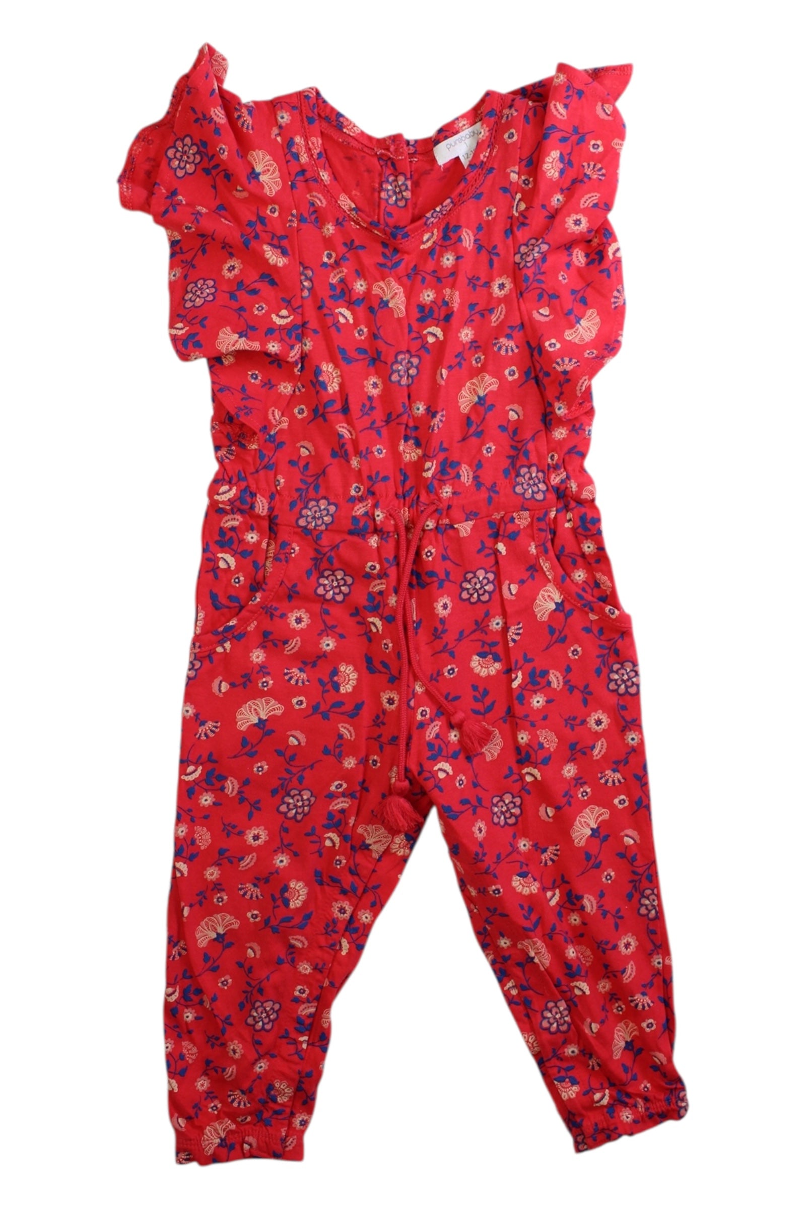 Purebaby Sleeveless Floral Romper 12-18M、mySite、g9winljtr