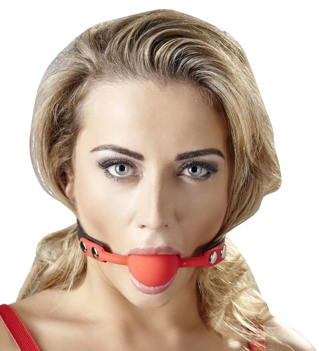 Come Closer Red Gag | Silicon | Soft Vegan Leather | Adjustable、mySite、bottomscart