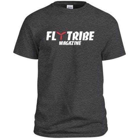  Fly Tribe Magazine FTM Logo T-Shirts - Dark Gray - Choose Your Size、mySite、merchandisen