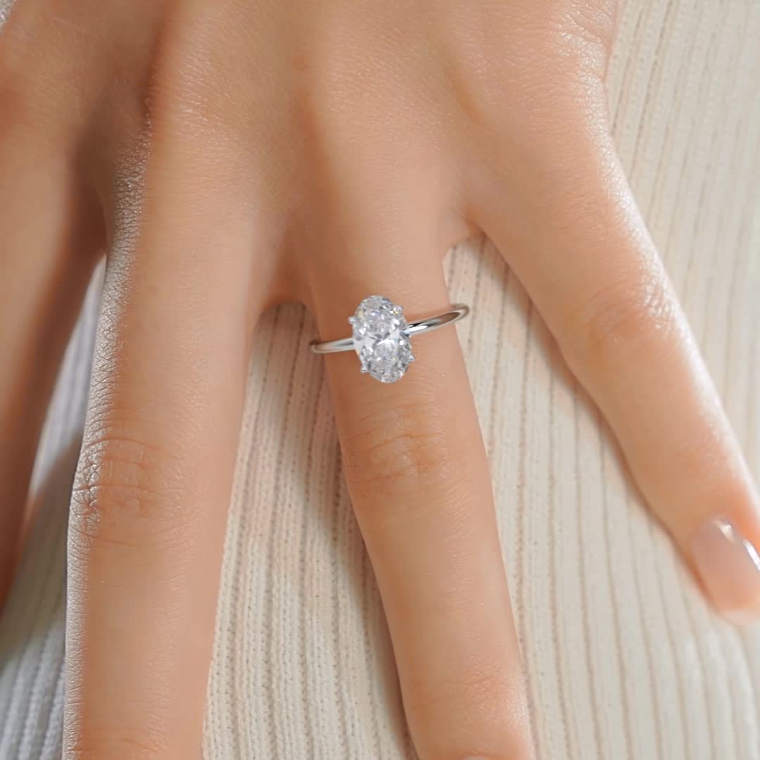 Adaline Lab Grown Diamond Ring -Platinum (RTS)、mySite、hinf8tx79