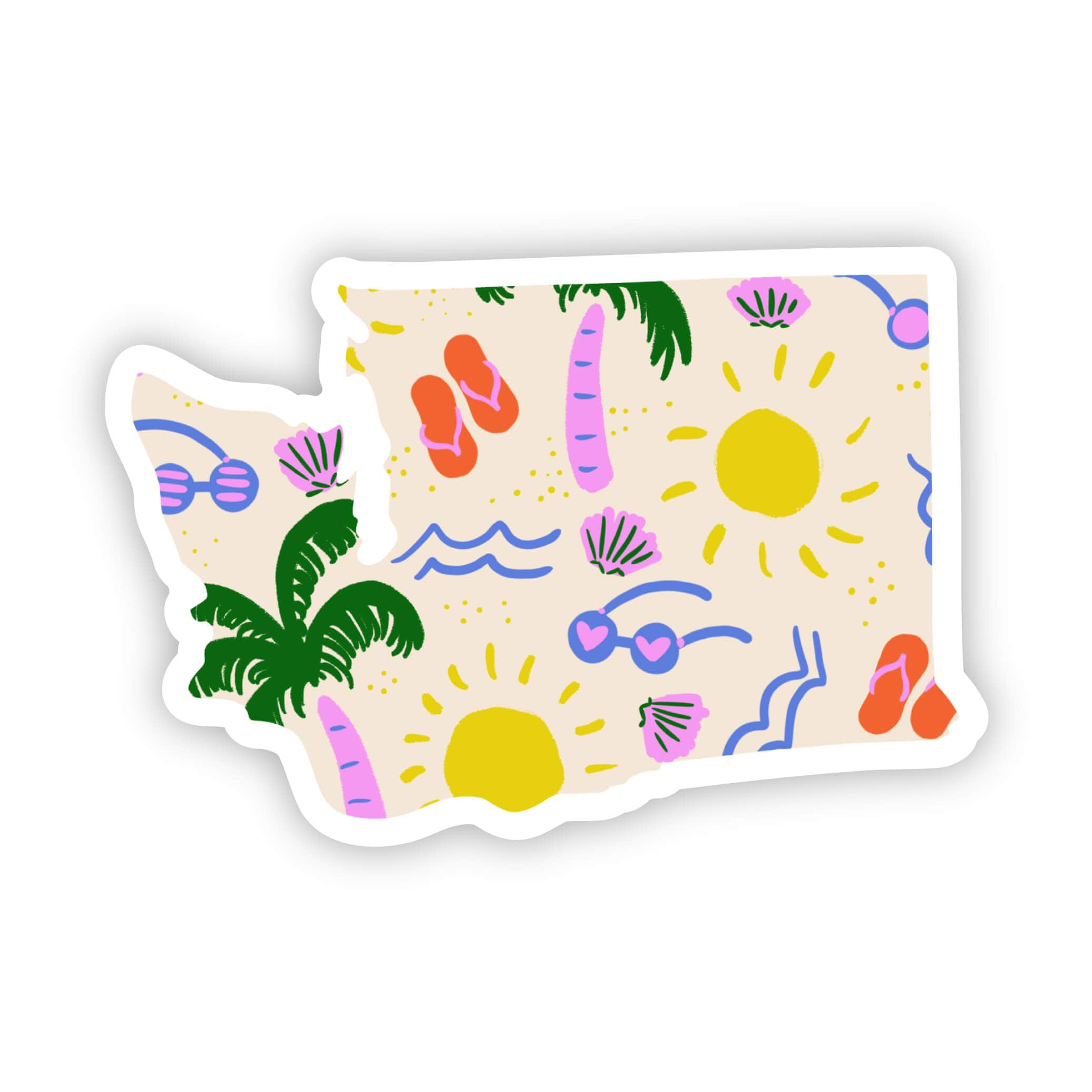 Washington Sticker - Beach、mySite、ghnorth